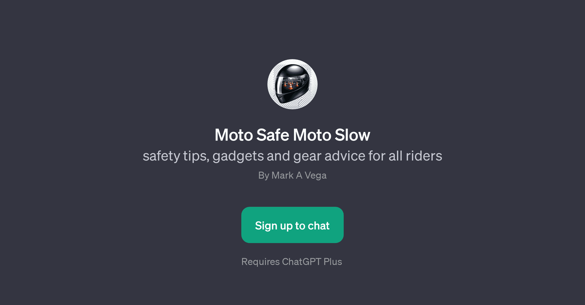 Moto Safe Moto Slow