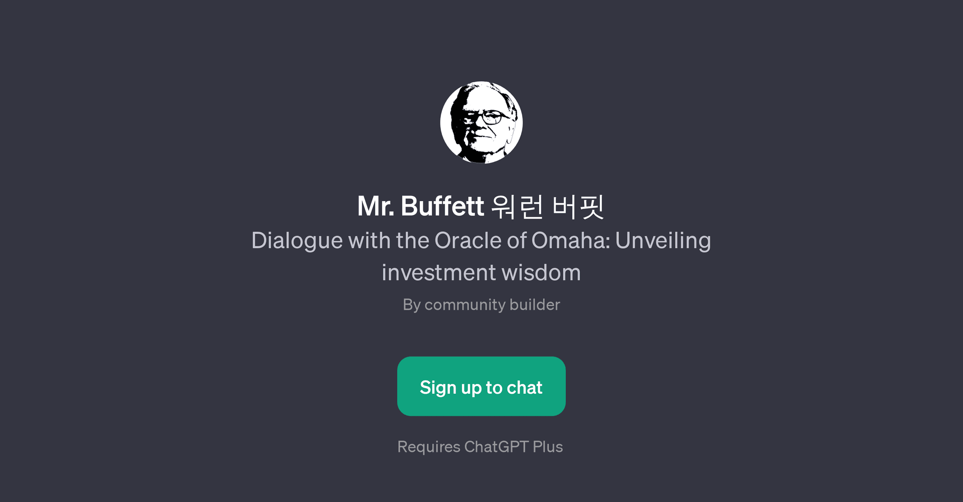 Mr. Buffett
