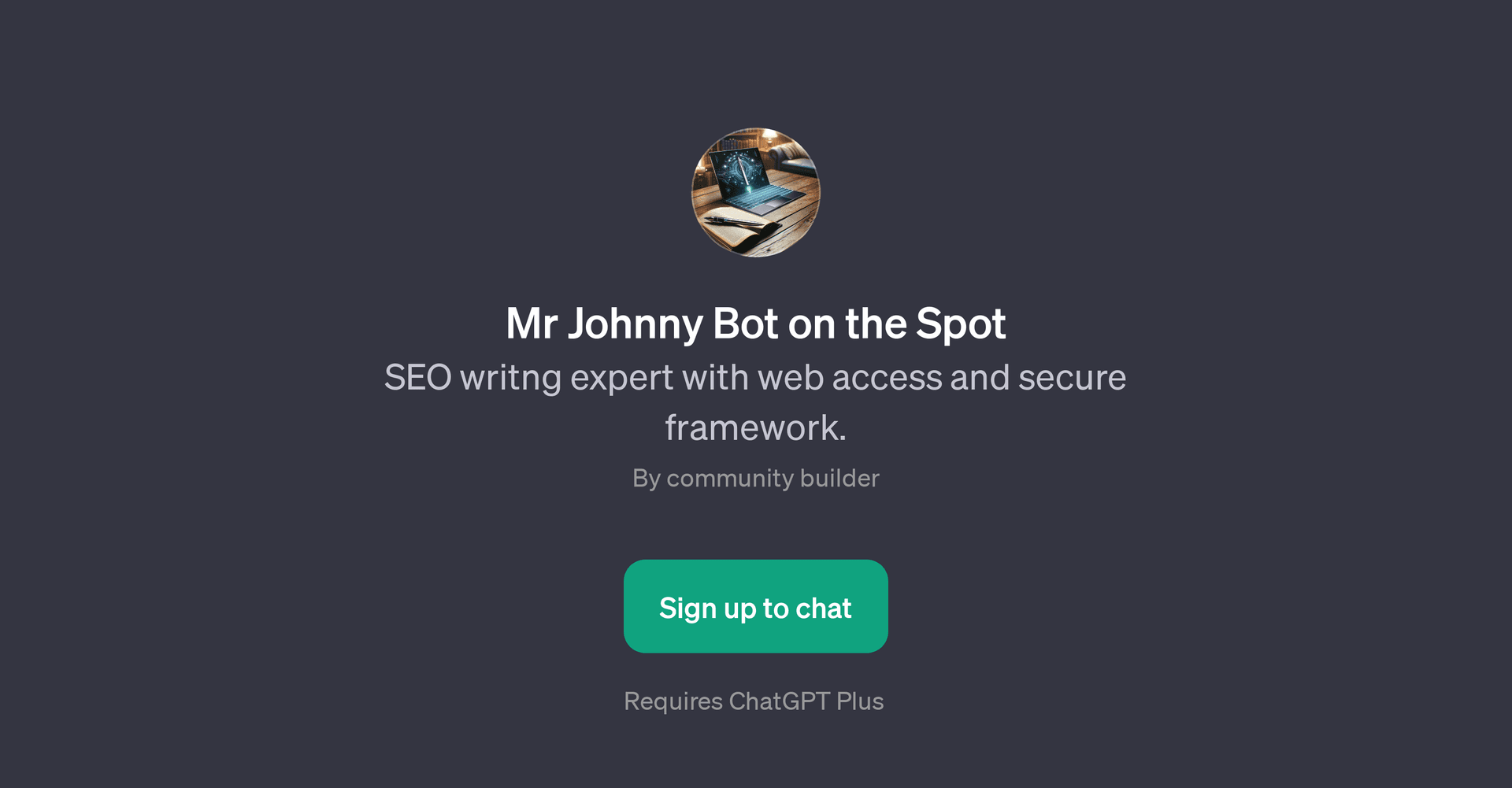 Mr Johnny Bot on the Spot