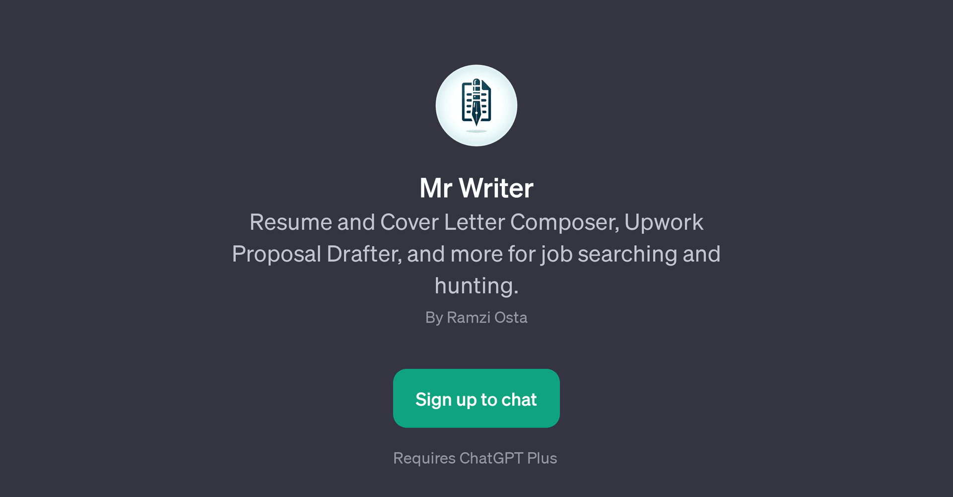 Mr Writer
