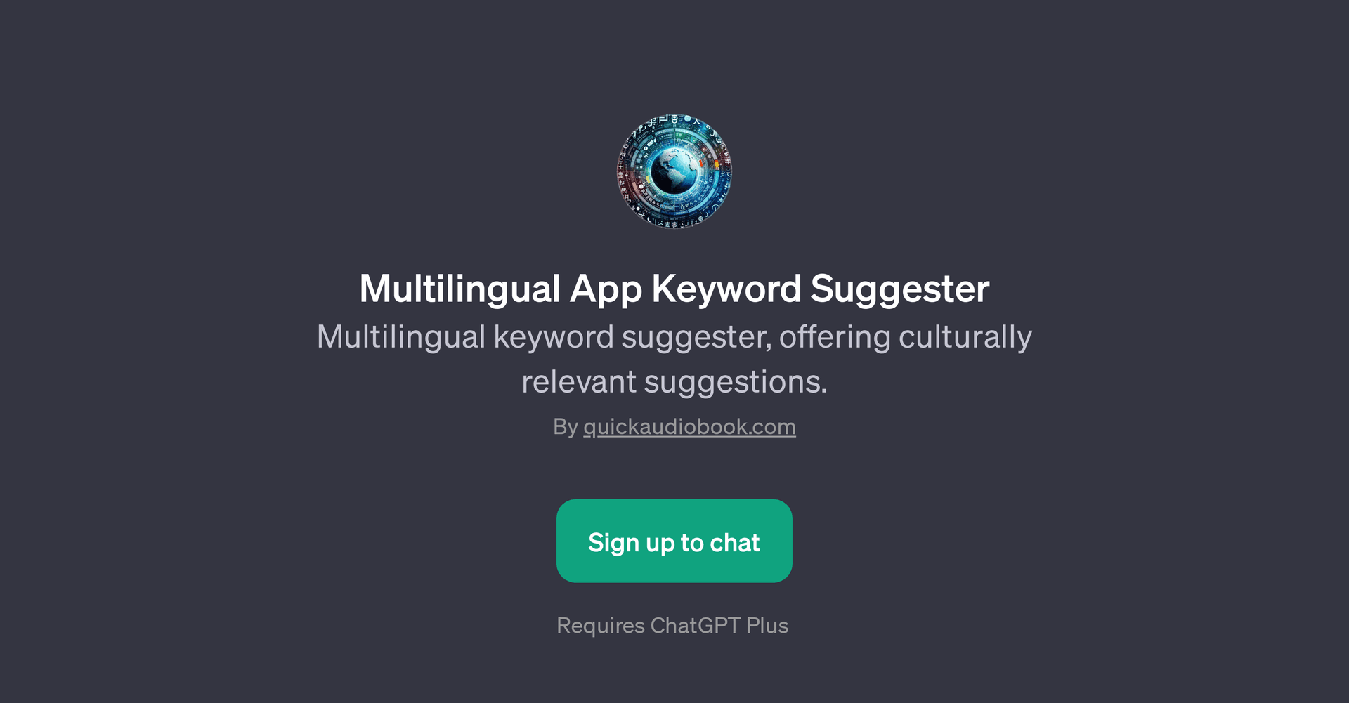 Multilingual App Keyword Suggester