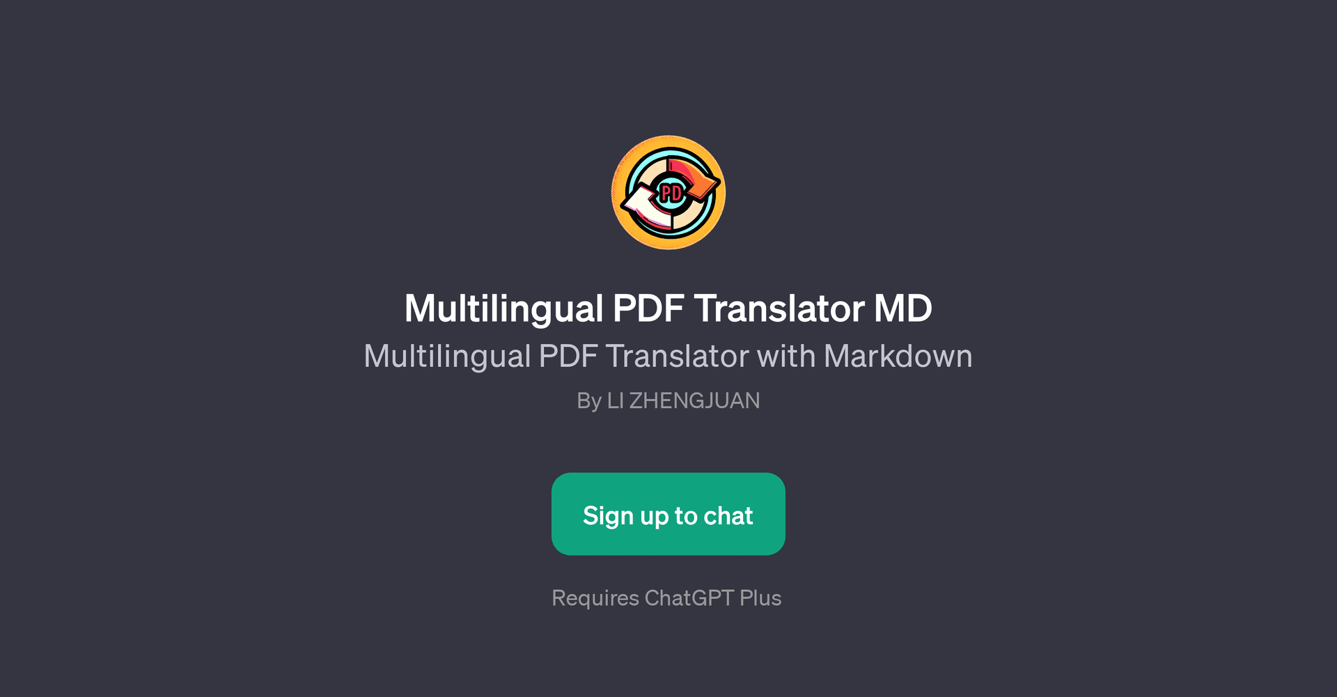 Multilingual PDF Translator MD