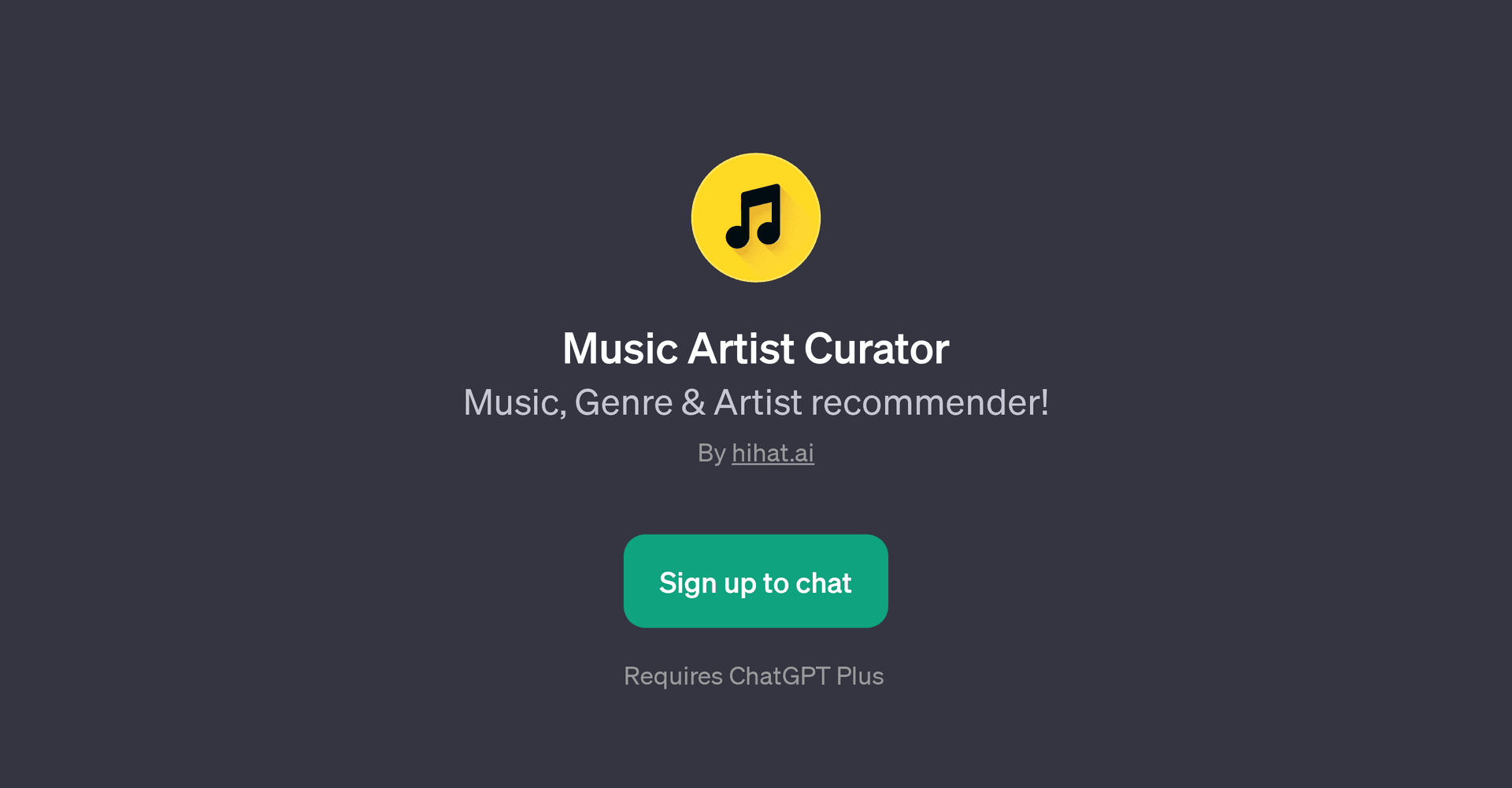 Music Artist Curator