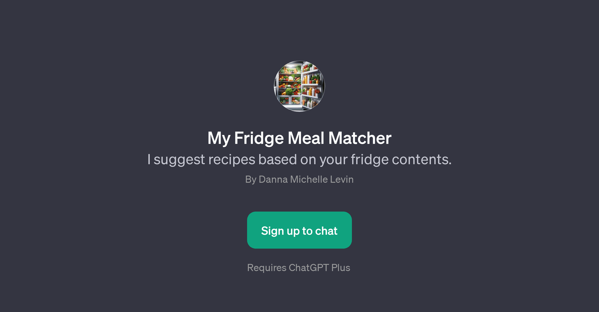 My Fridge Meal Matcher