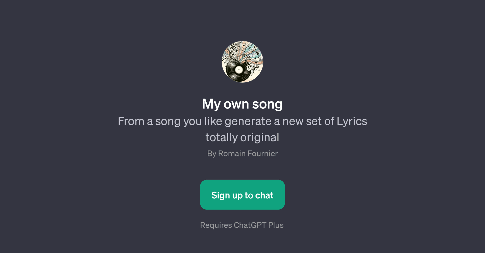 My own song