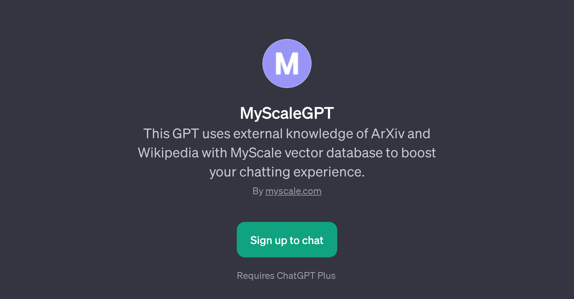 MyScaleGPT