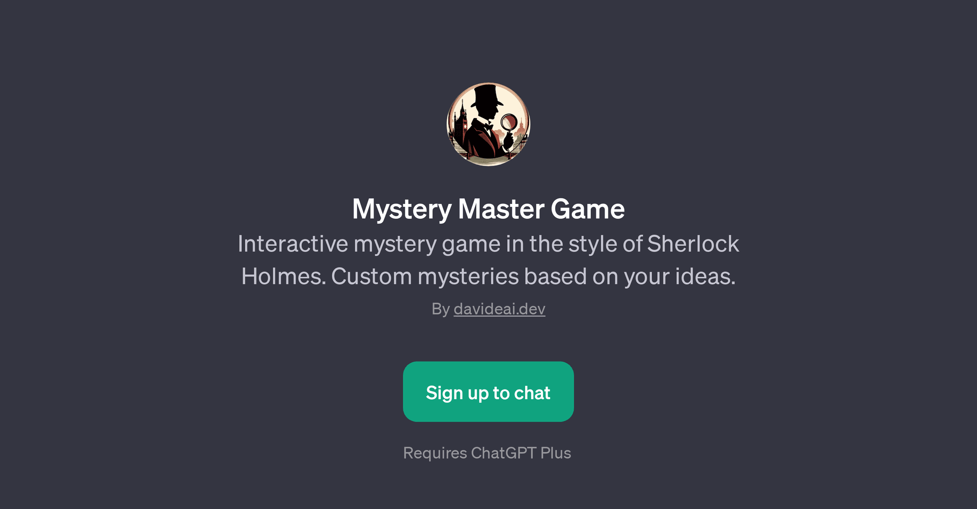 Mystery Master Game