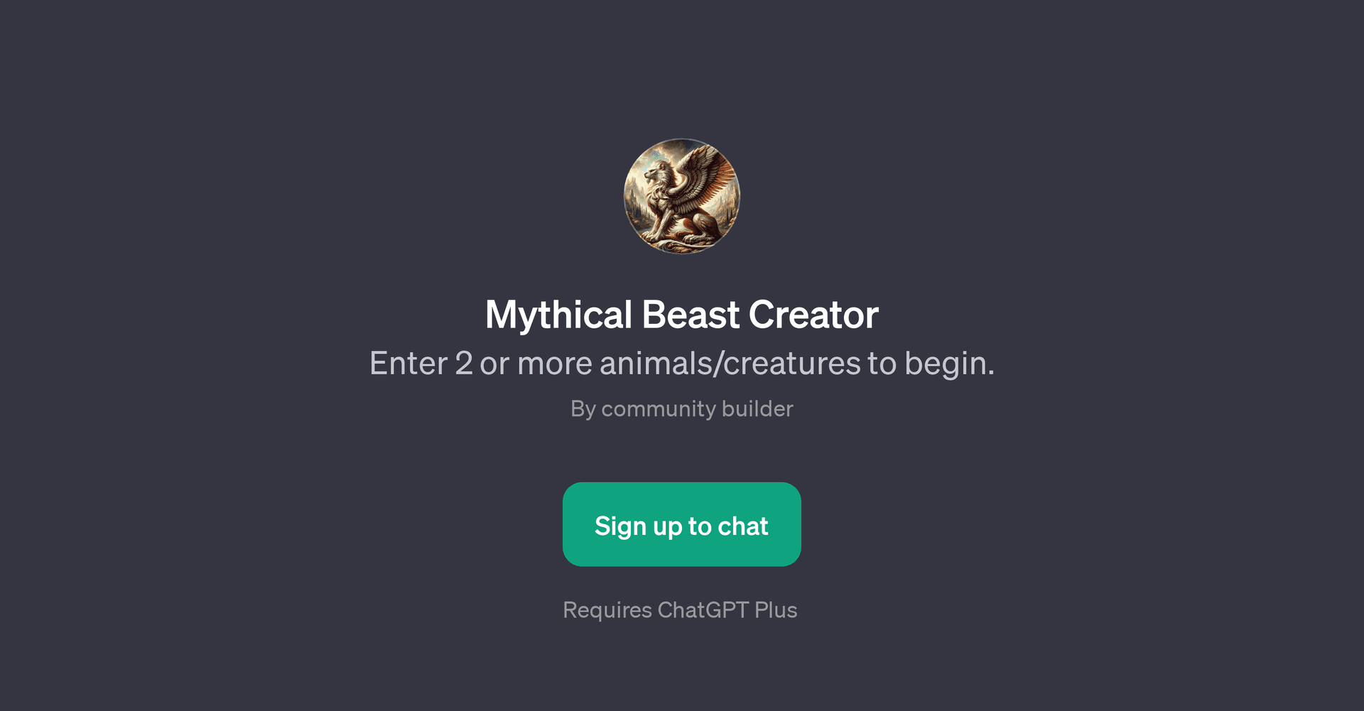Mythical Beast Creator