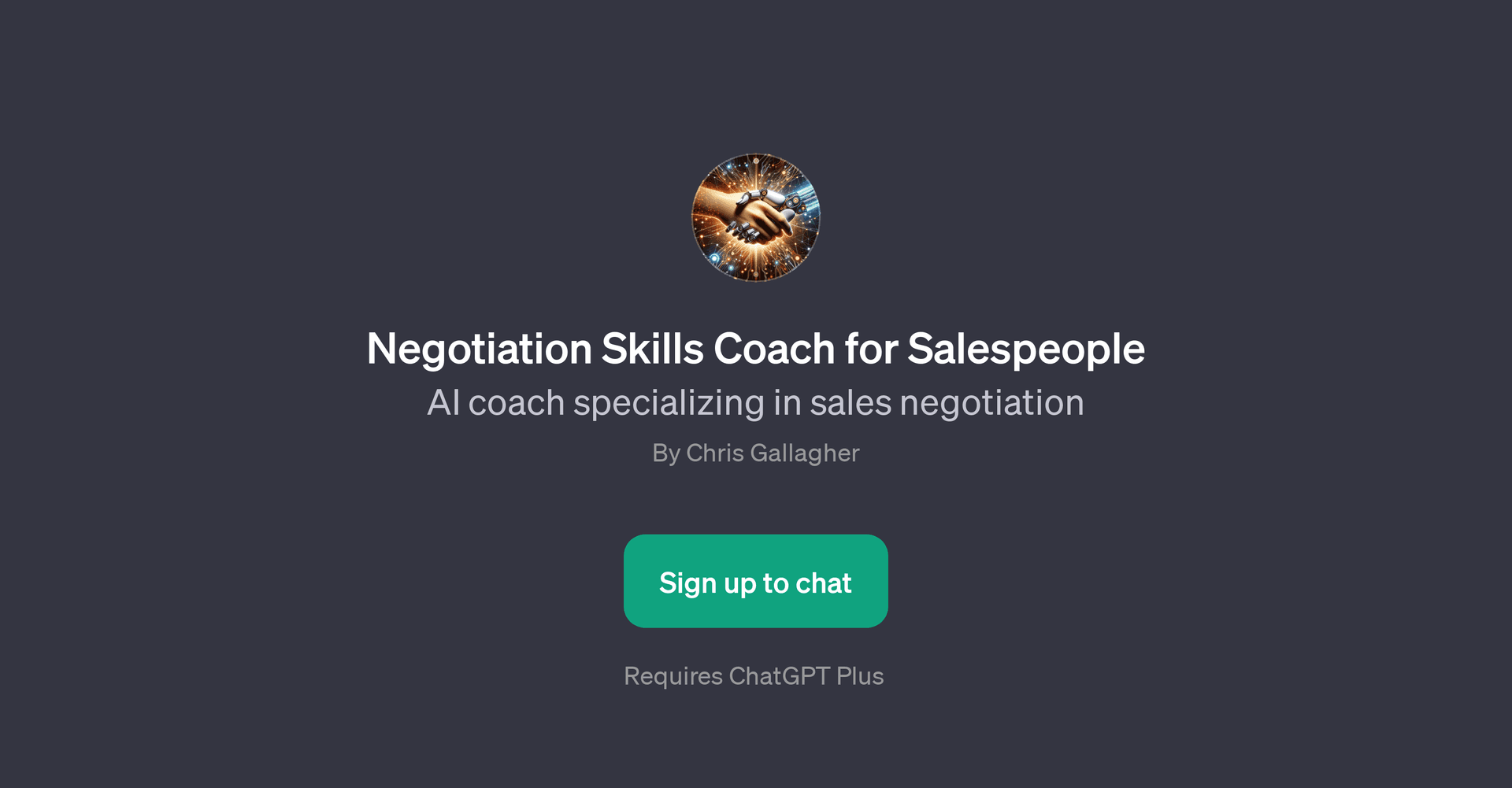 Negotiation Skills Coach for Salespeople