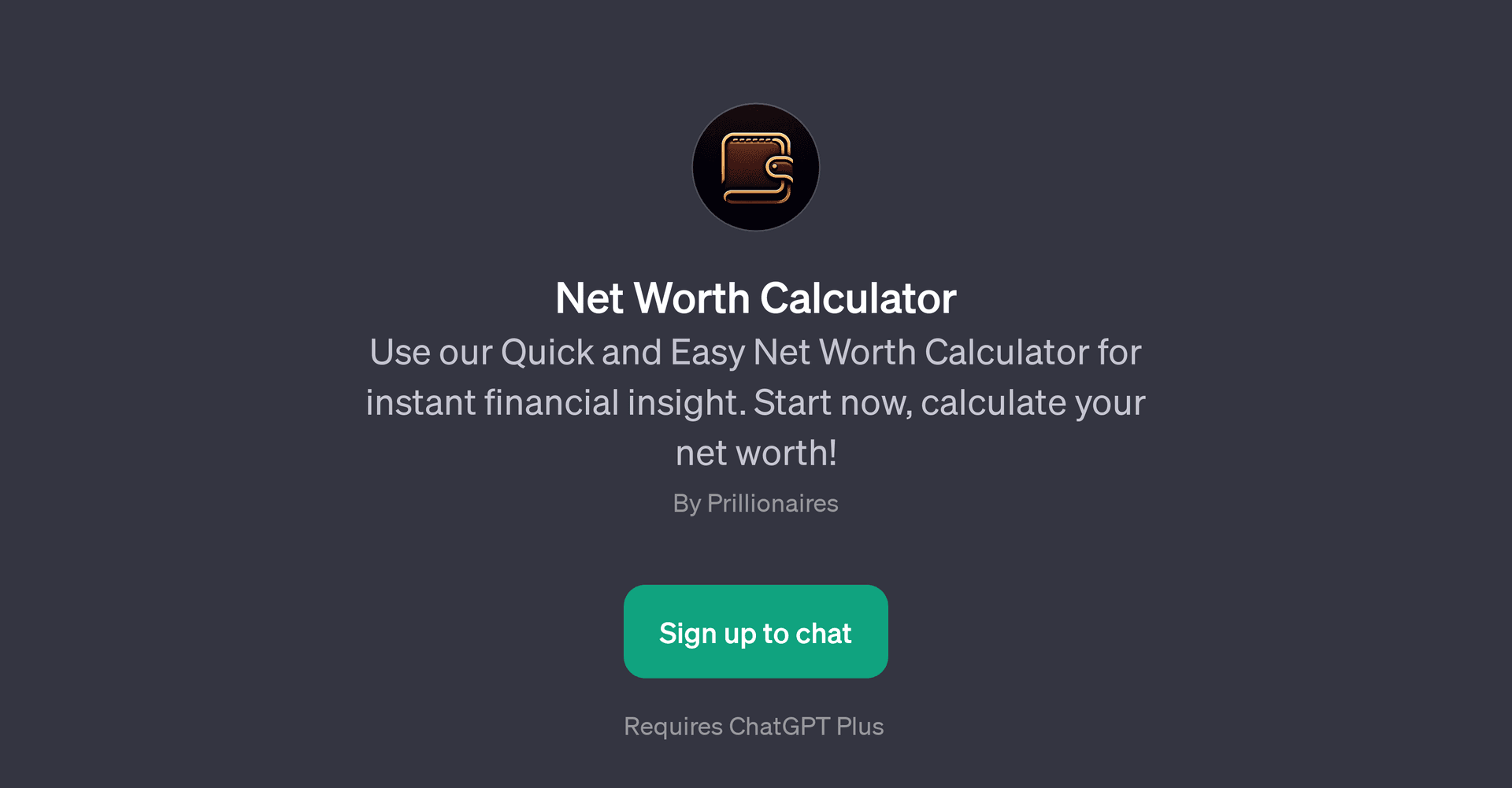 Net Worth Calculator
