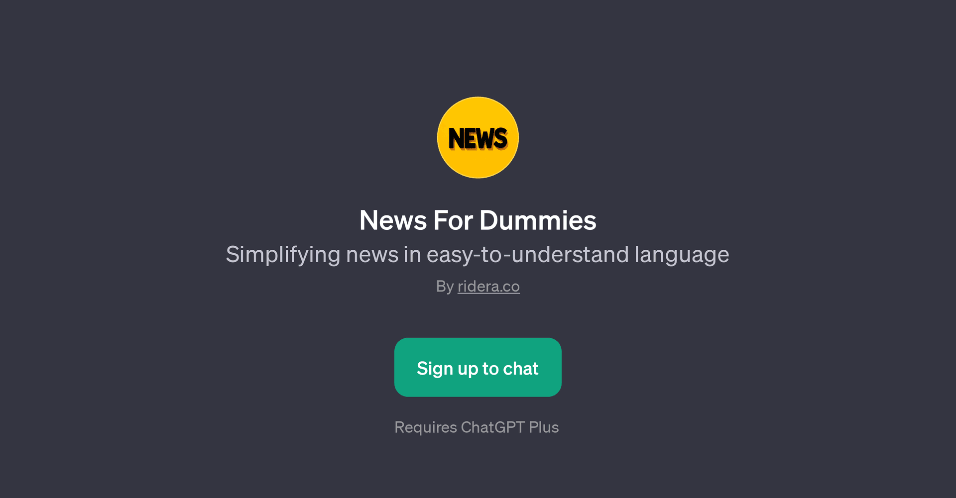 News For Dummies