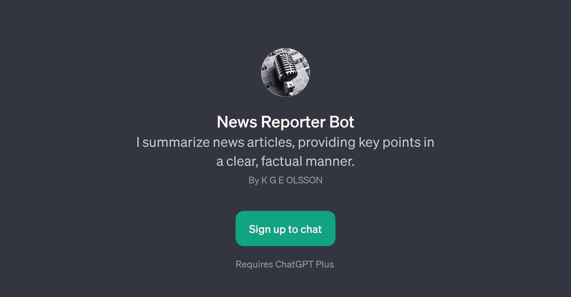 News Reporter Bot