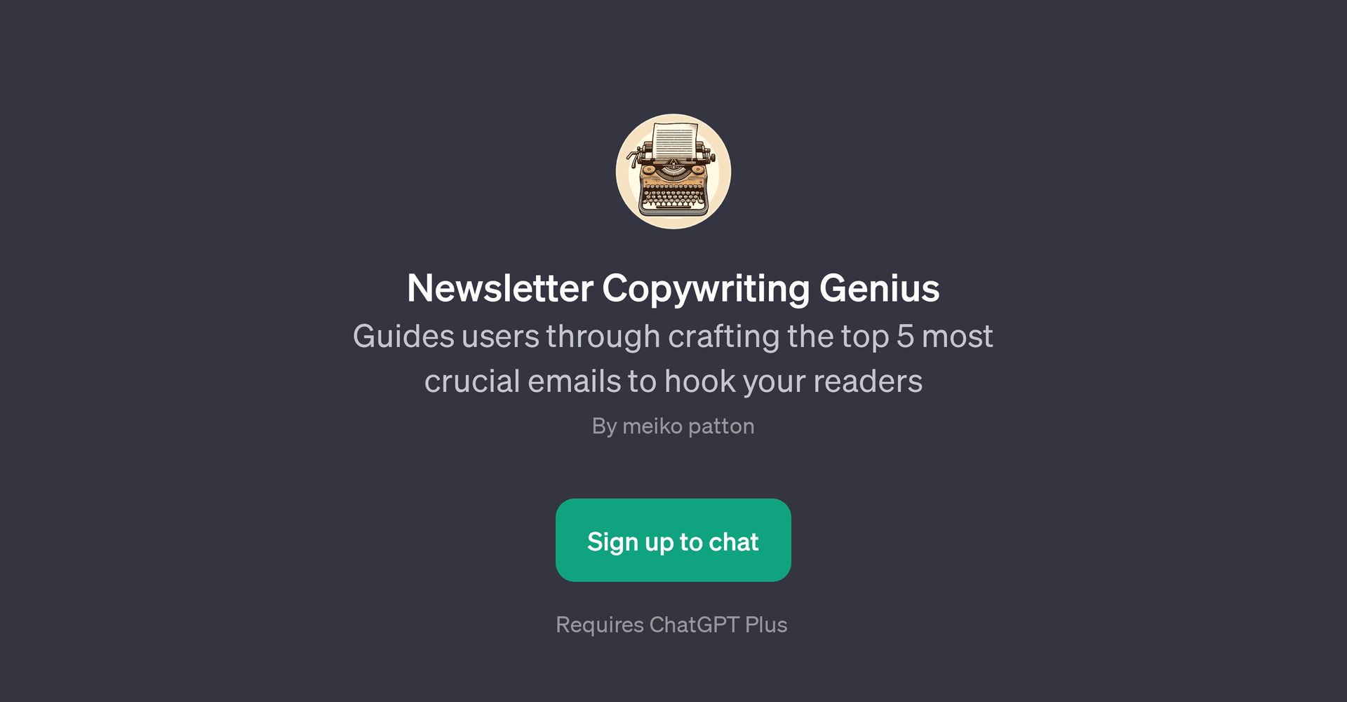 Newsletter Copywriting Genius