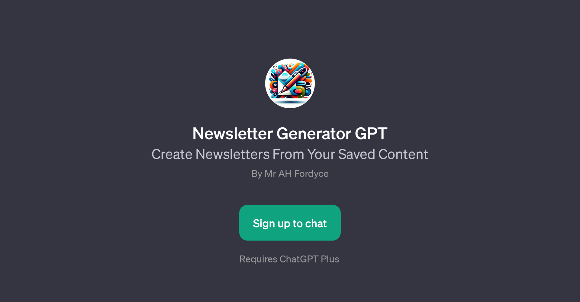 Newsletter Generator GPT