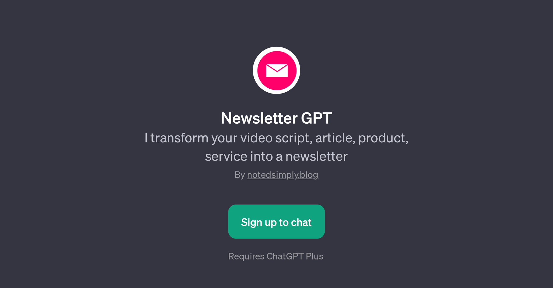 Newsletter GPT