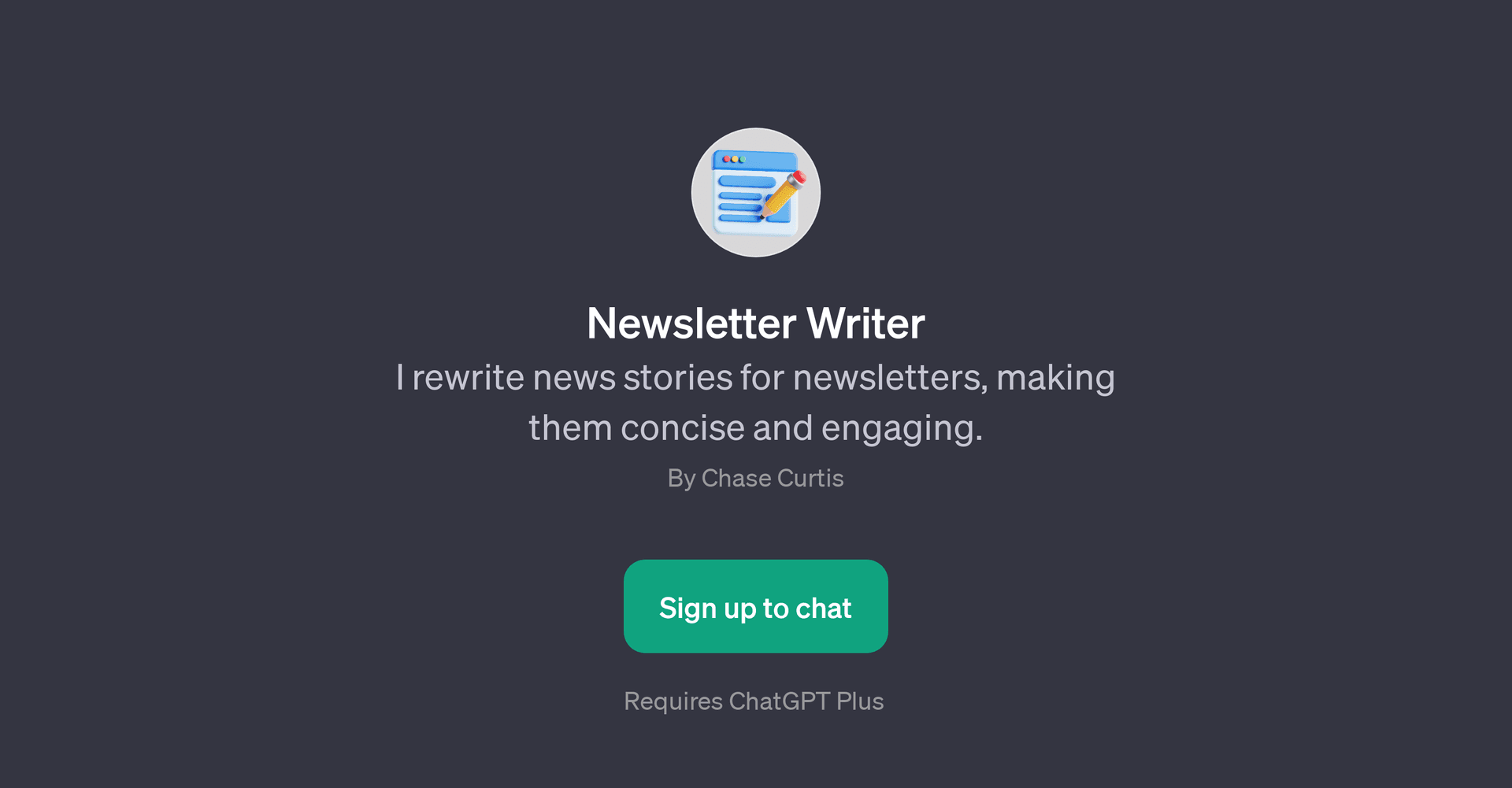 Newsletter Writer