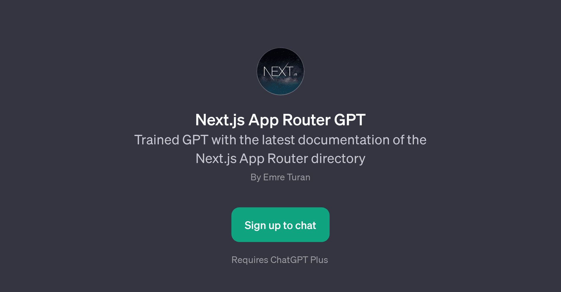 Next.js App Router GPT