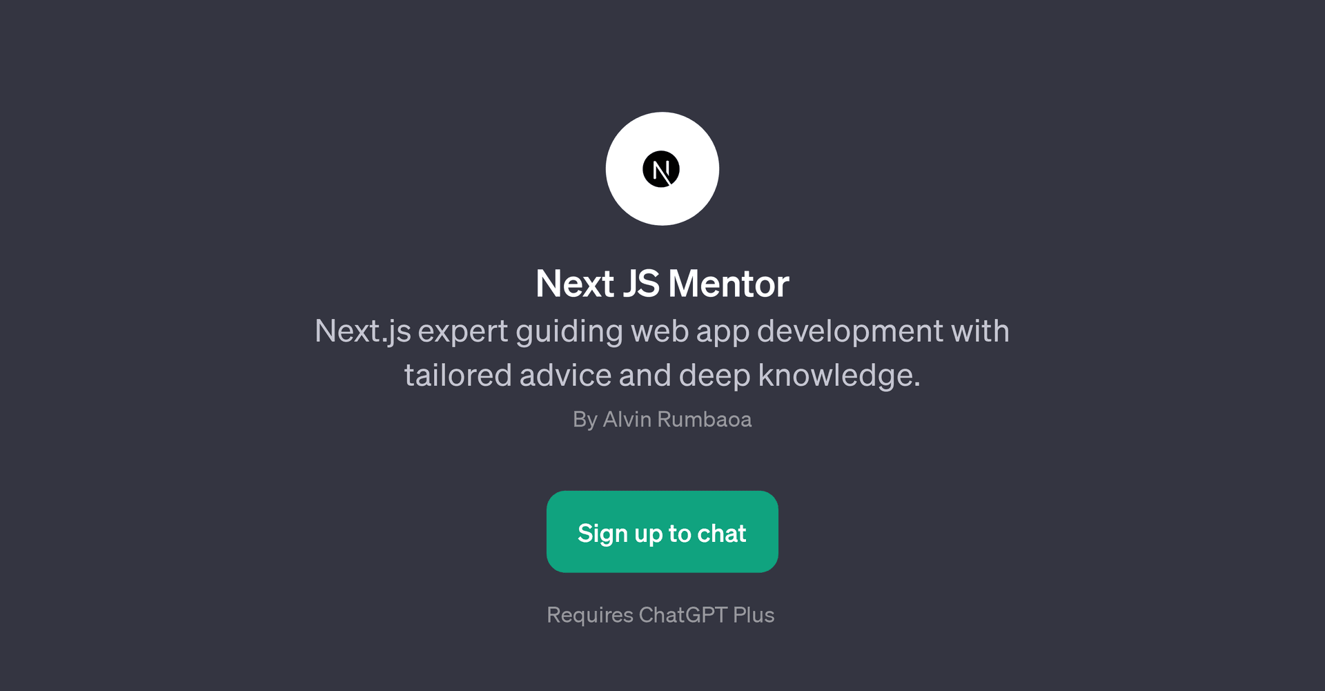 Next JS Mentor