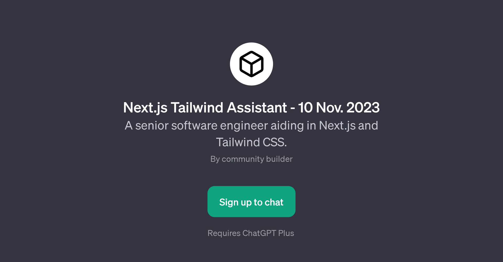 Next.js Tailwind Assistant