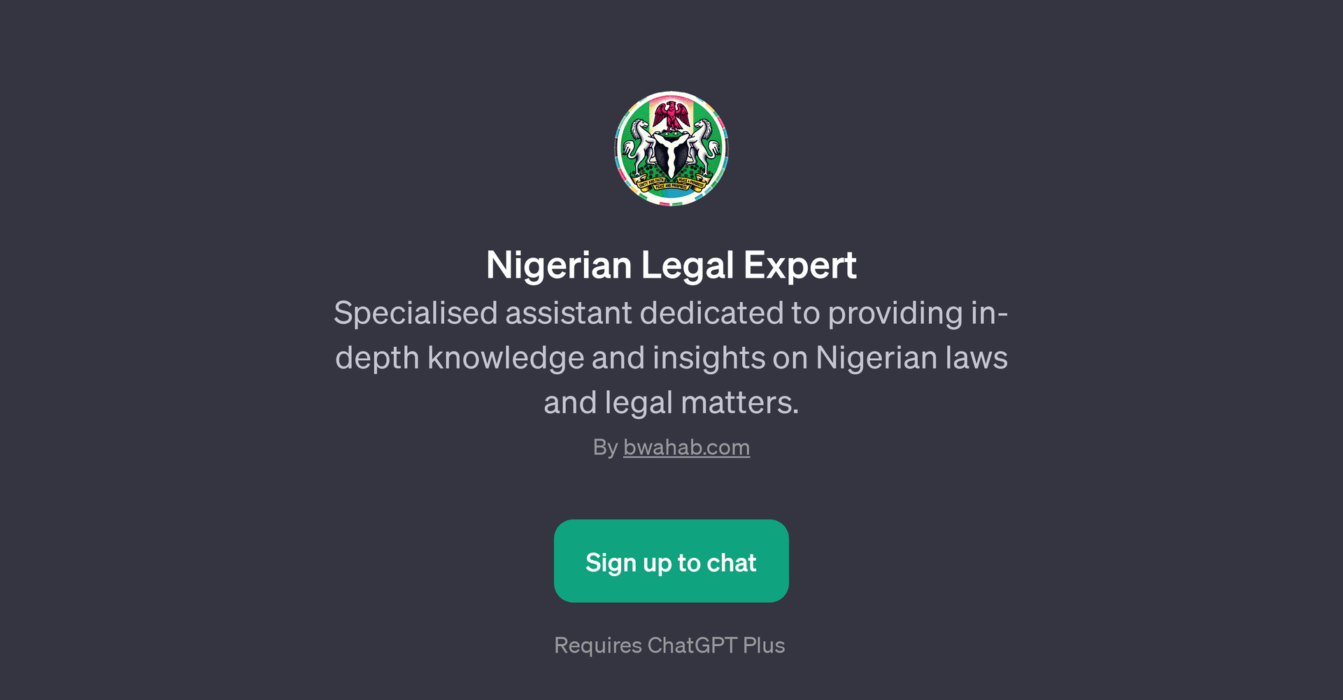 Nigerian Legal Expert GPT