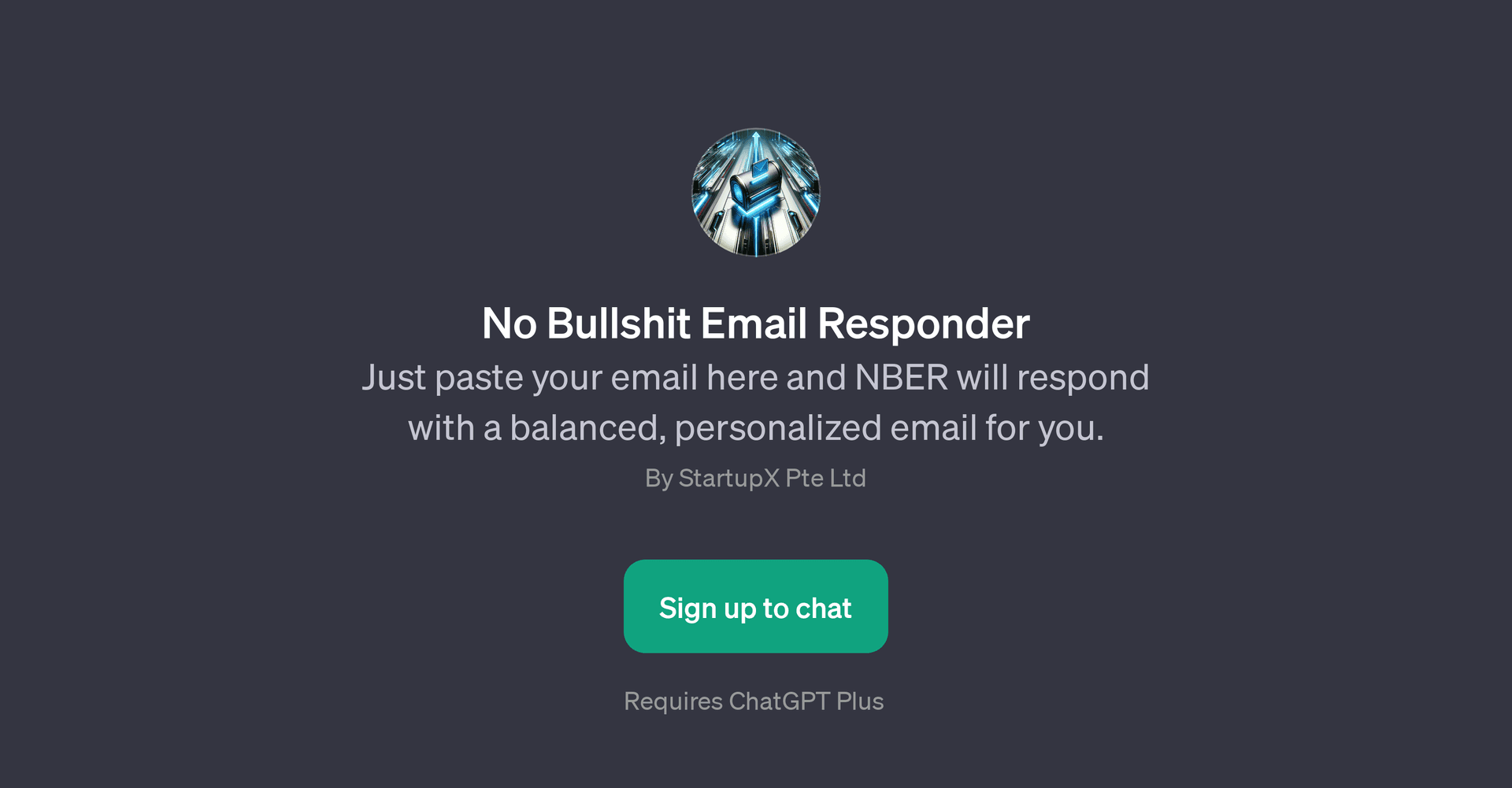No Bullshit Email Responder