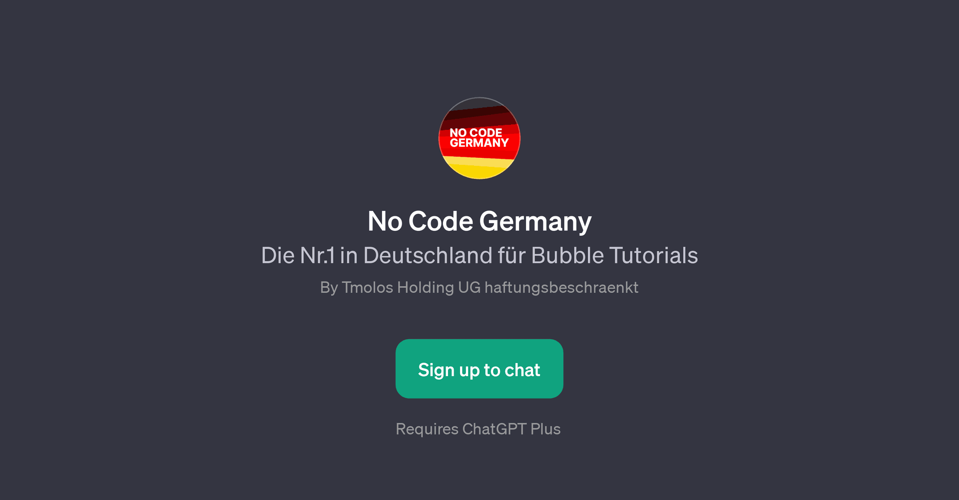 No Code Germany GPT