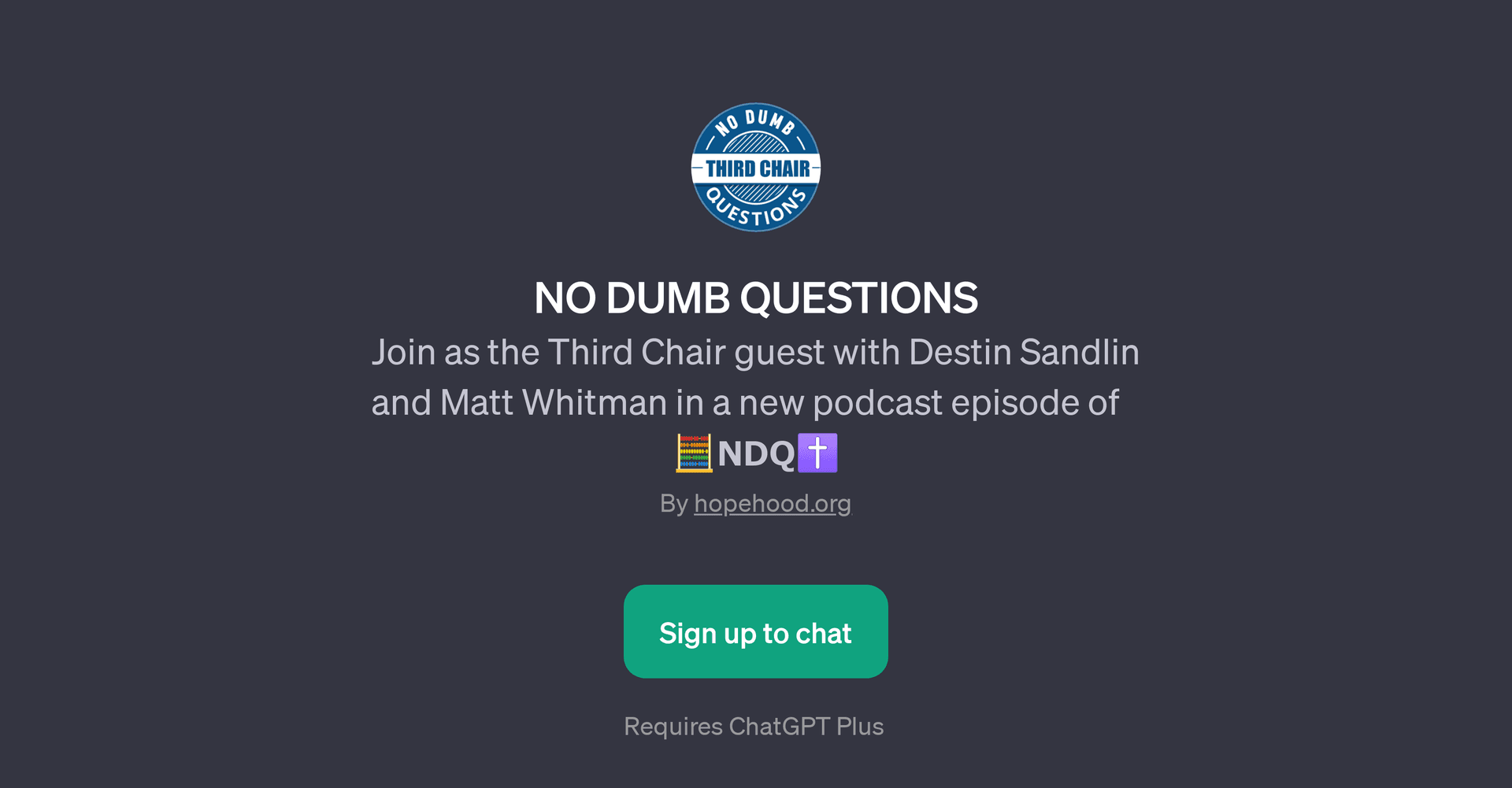 NO DUMB QUESTIONS