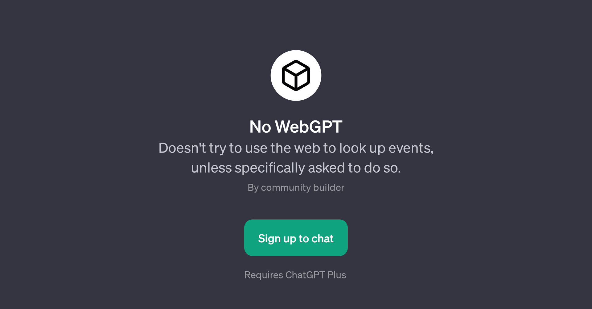No WebGPT