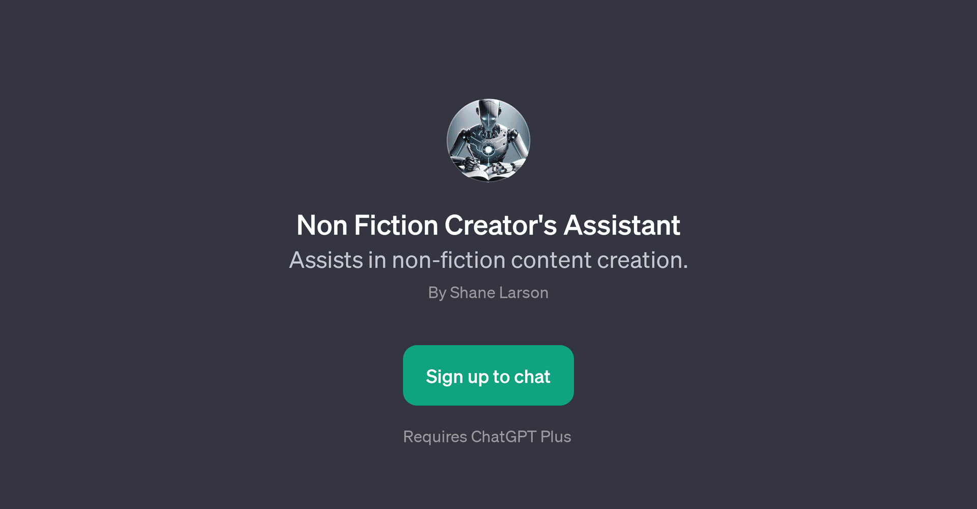 Non Fiction Creator's Assistant