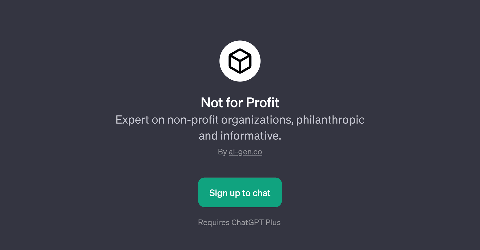 Not for Profit