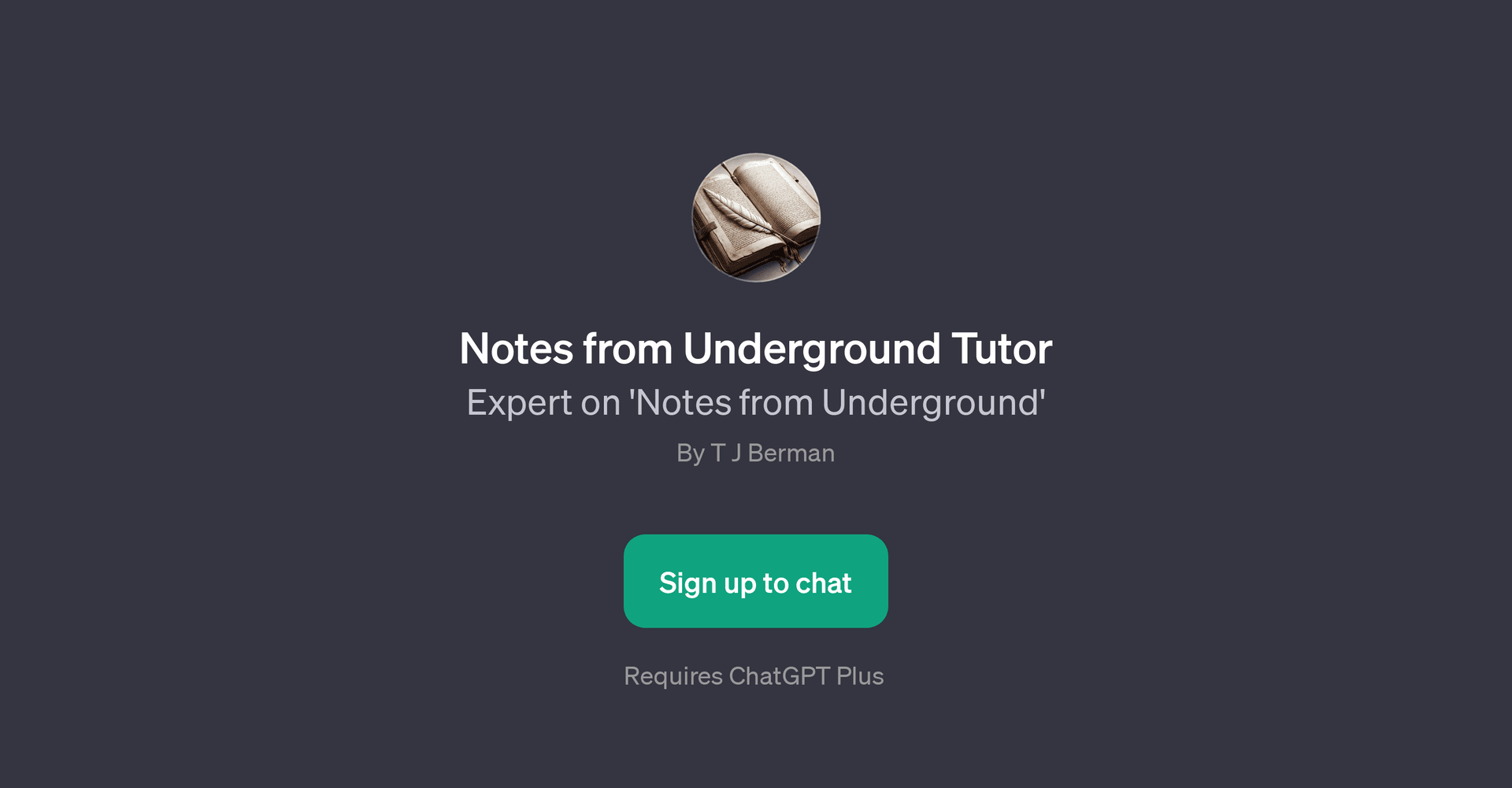 Notes from Underground Tutor