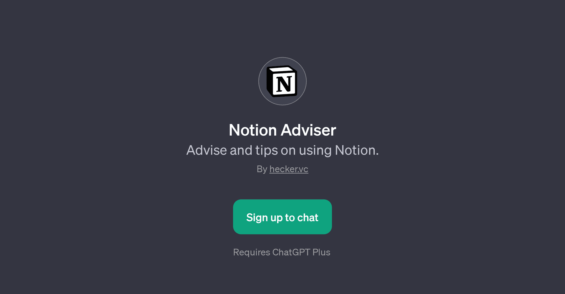 Notion Adviser