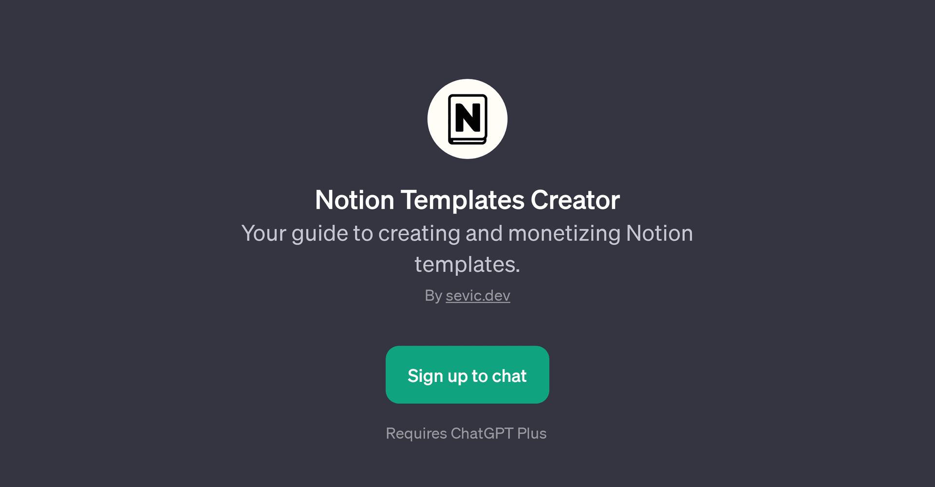 Notion Templates Creator