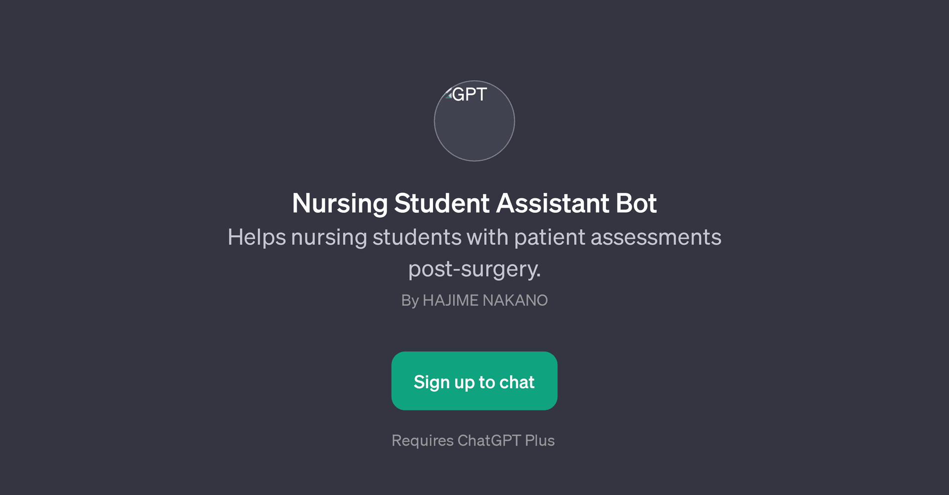 Nursing Student Assistant Bot