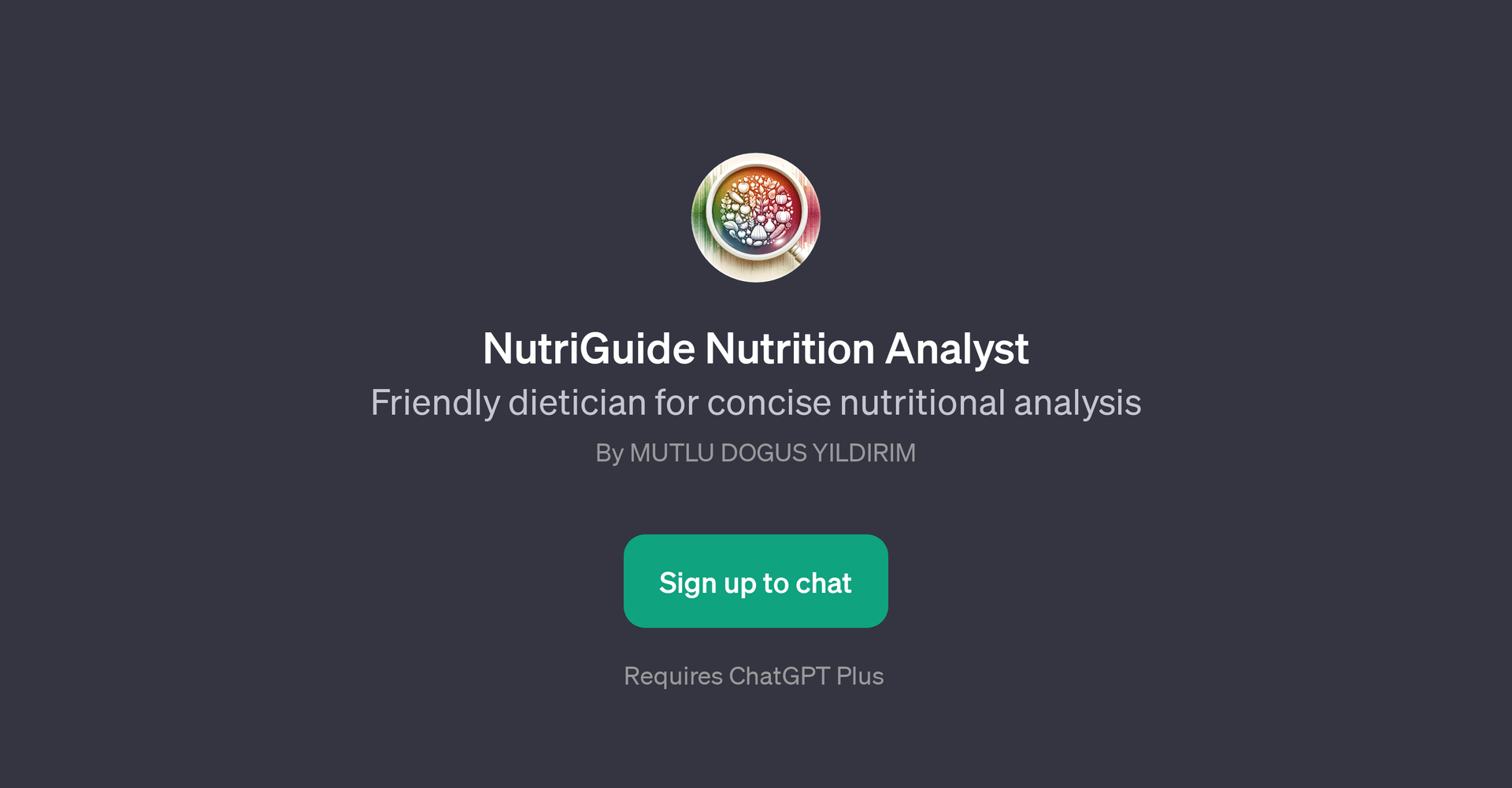 NutriGuide Nutrition Analyst