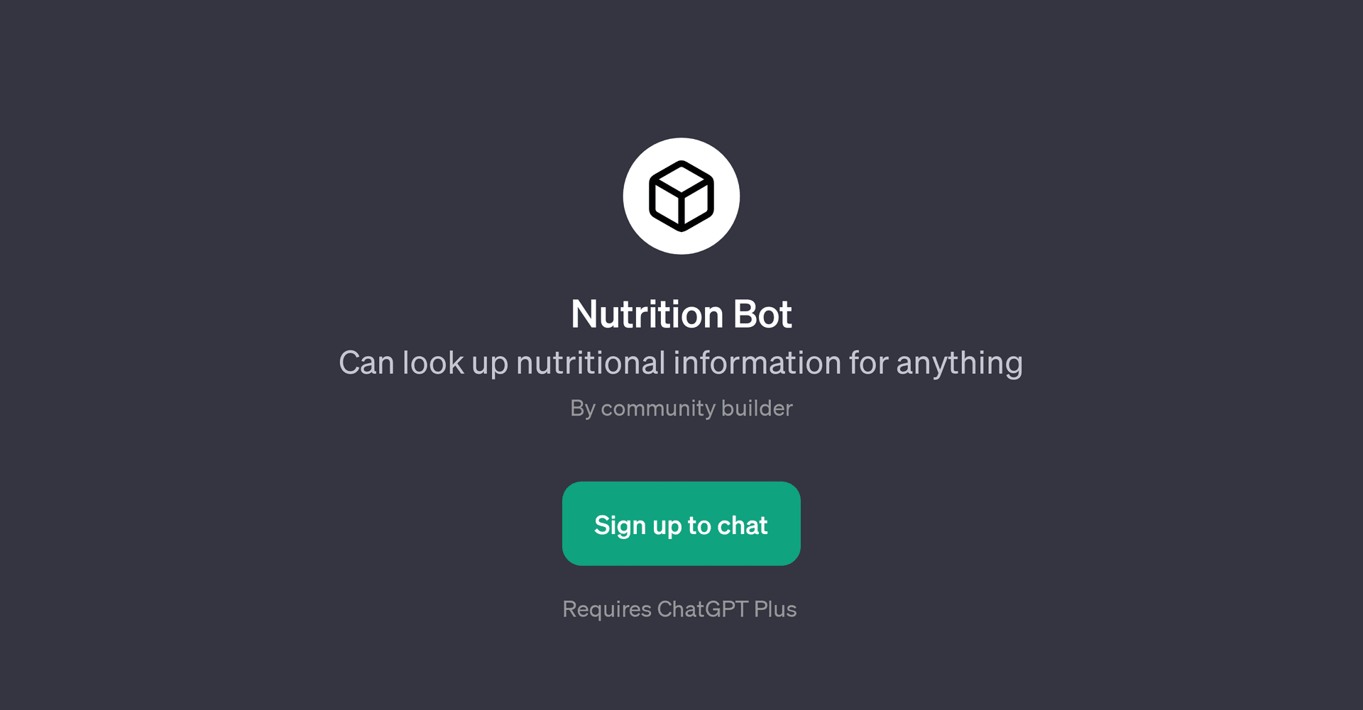 Nutrition Bot