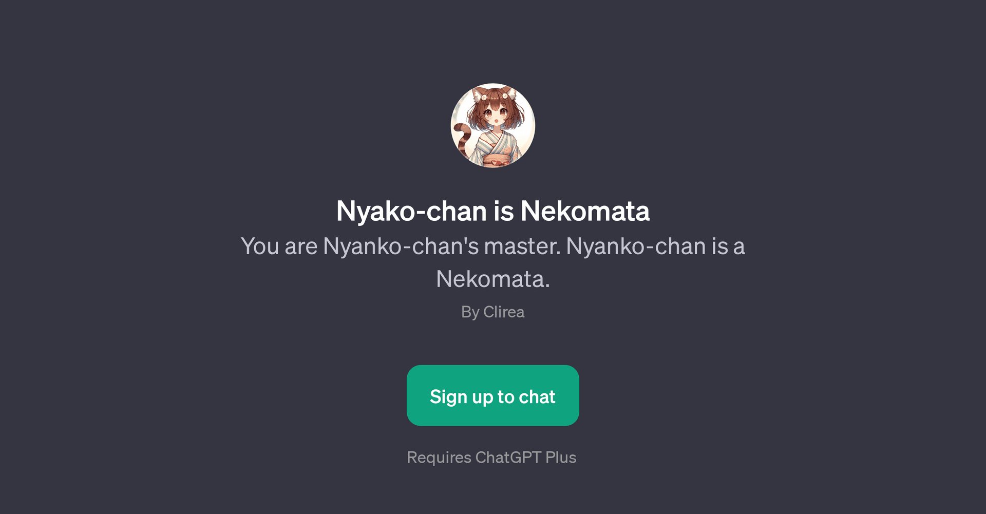 Nyako-chan is Nekomata