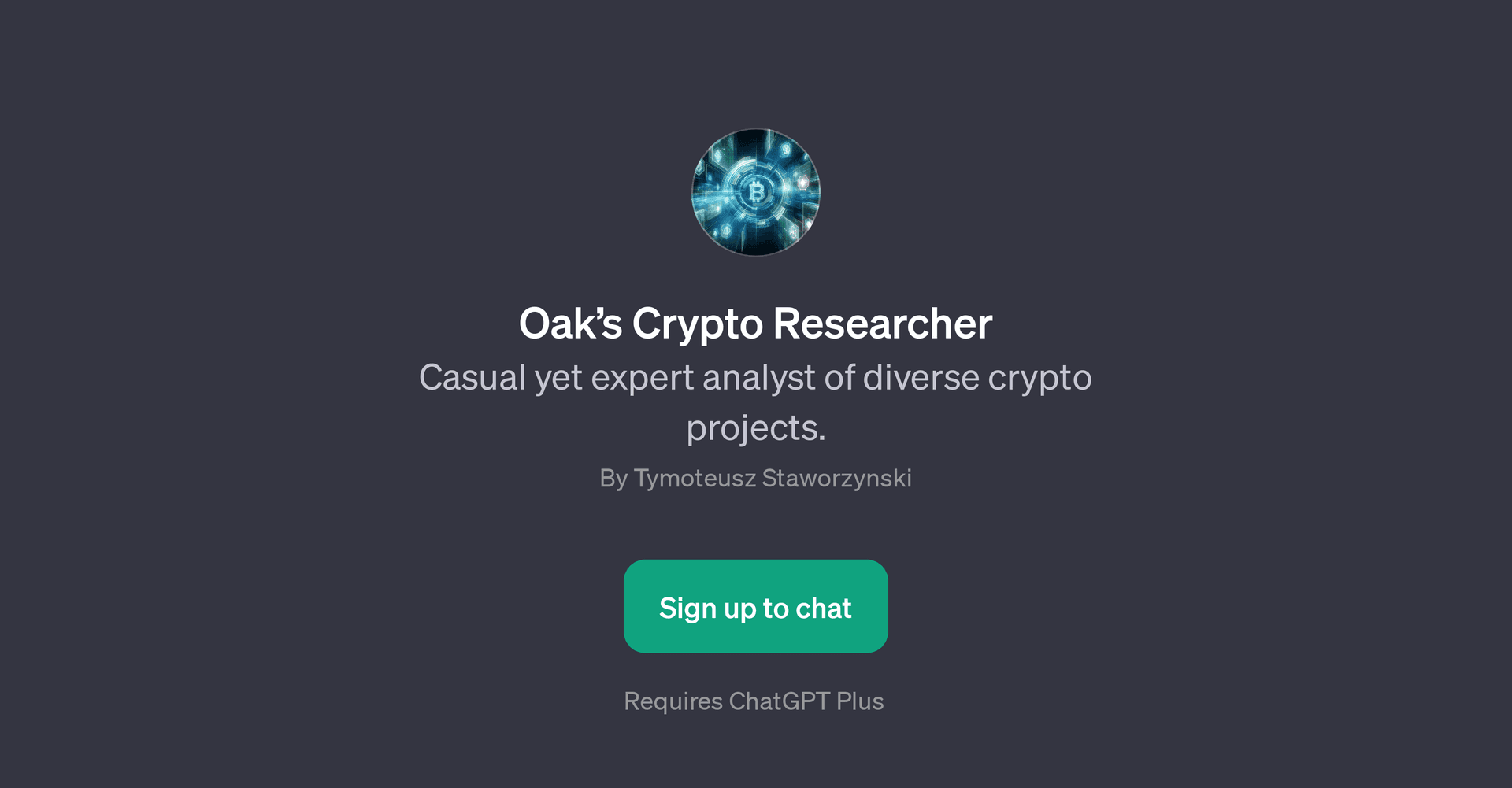 Oaks Crypto Researcher