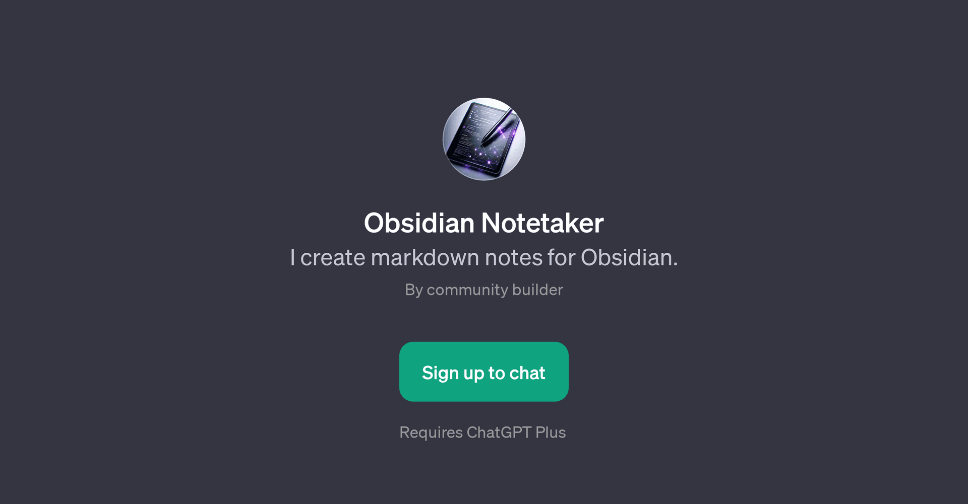 Obsidian Notetaker