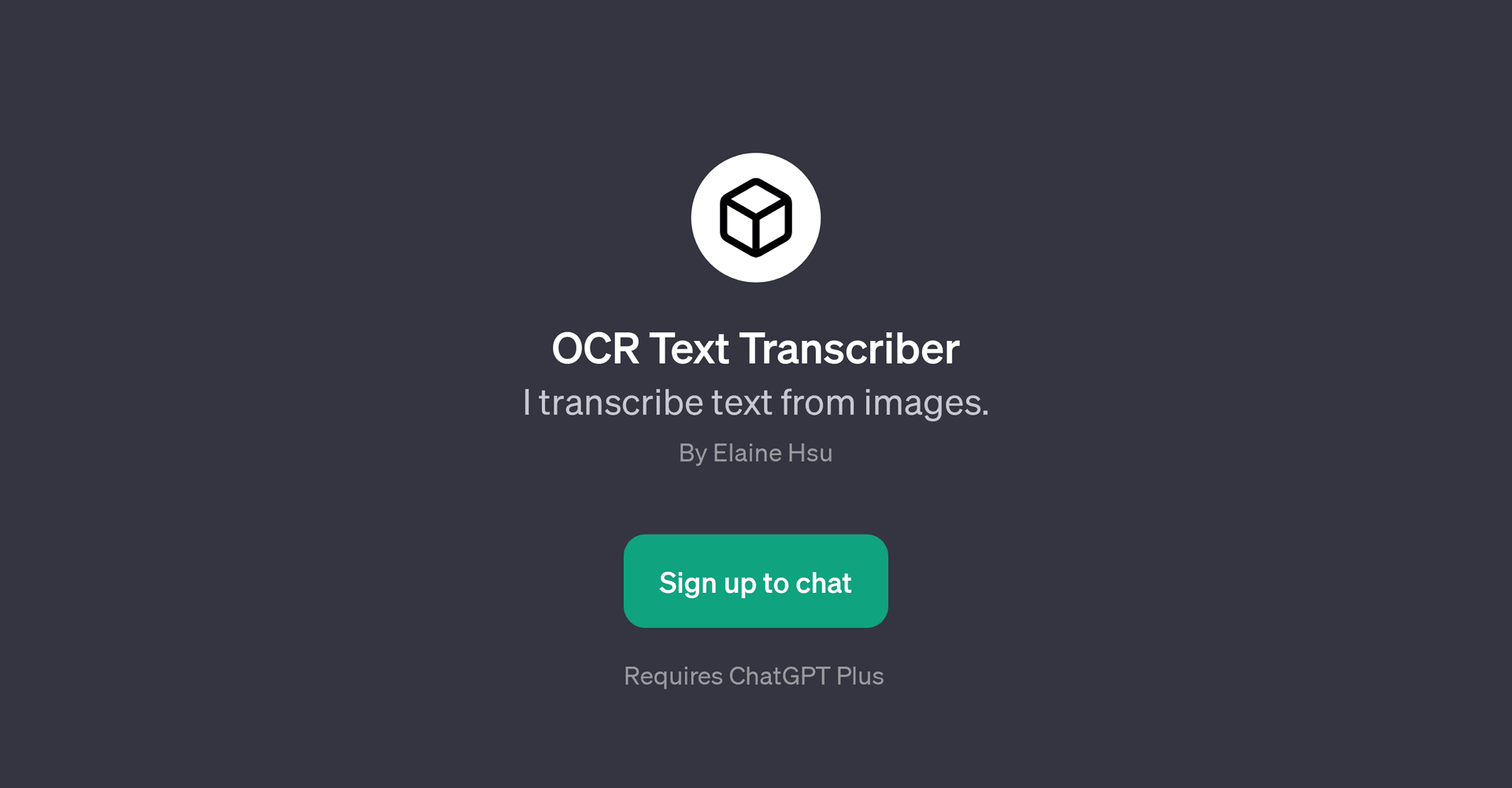 OCR Text Transcriber