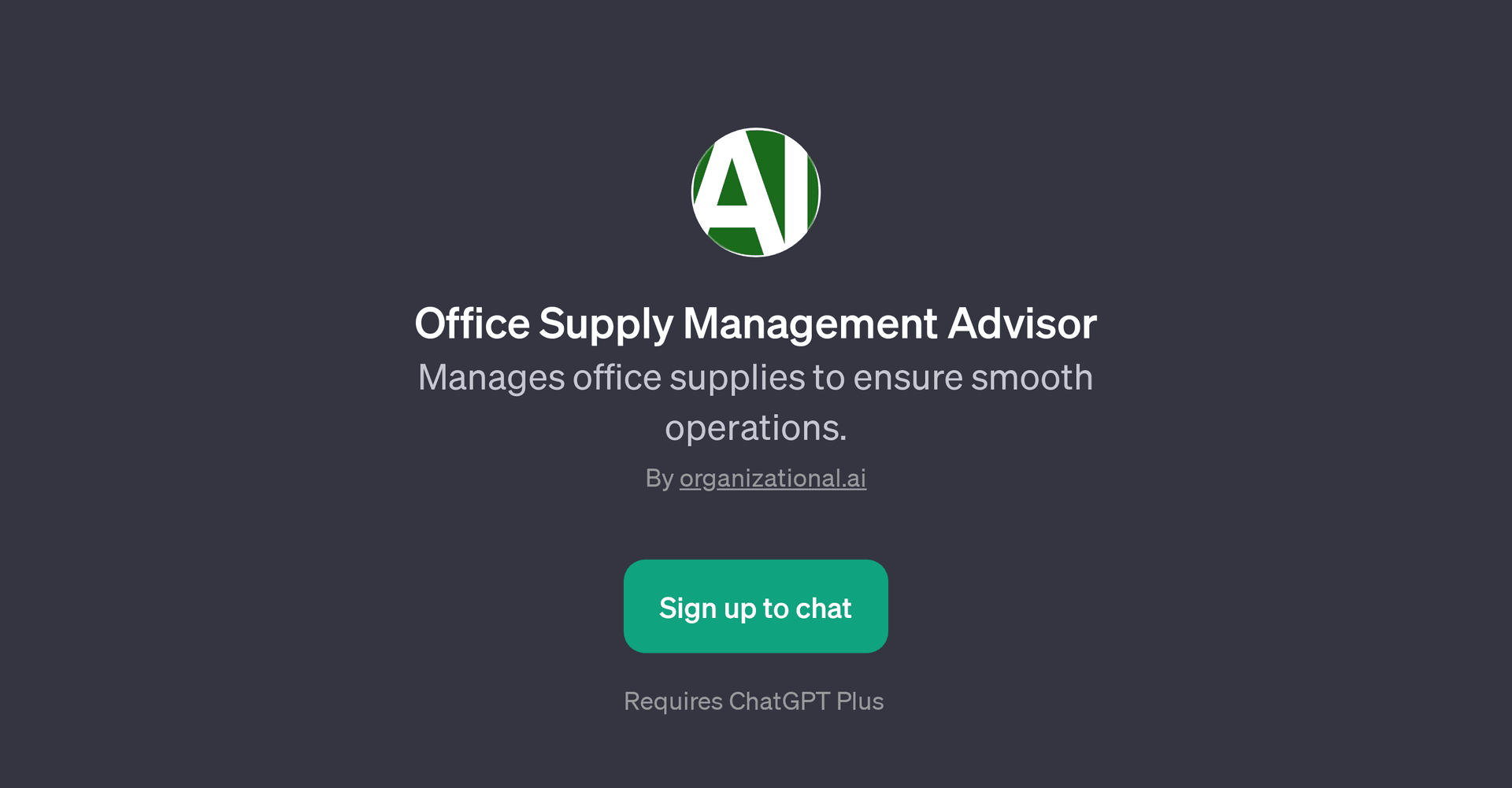 Office Supply Management Advisor