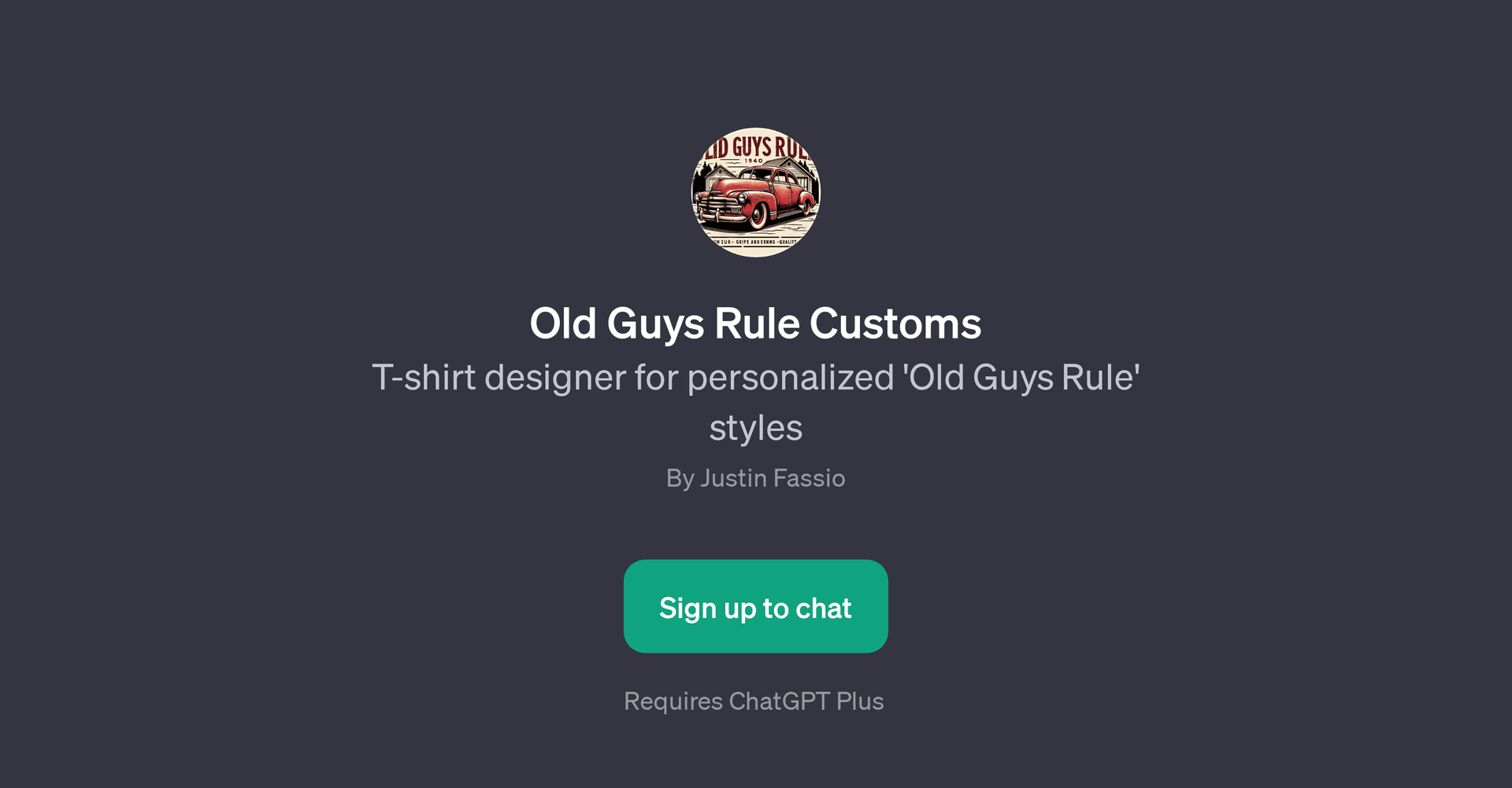 Old Guys Rule Customs