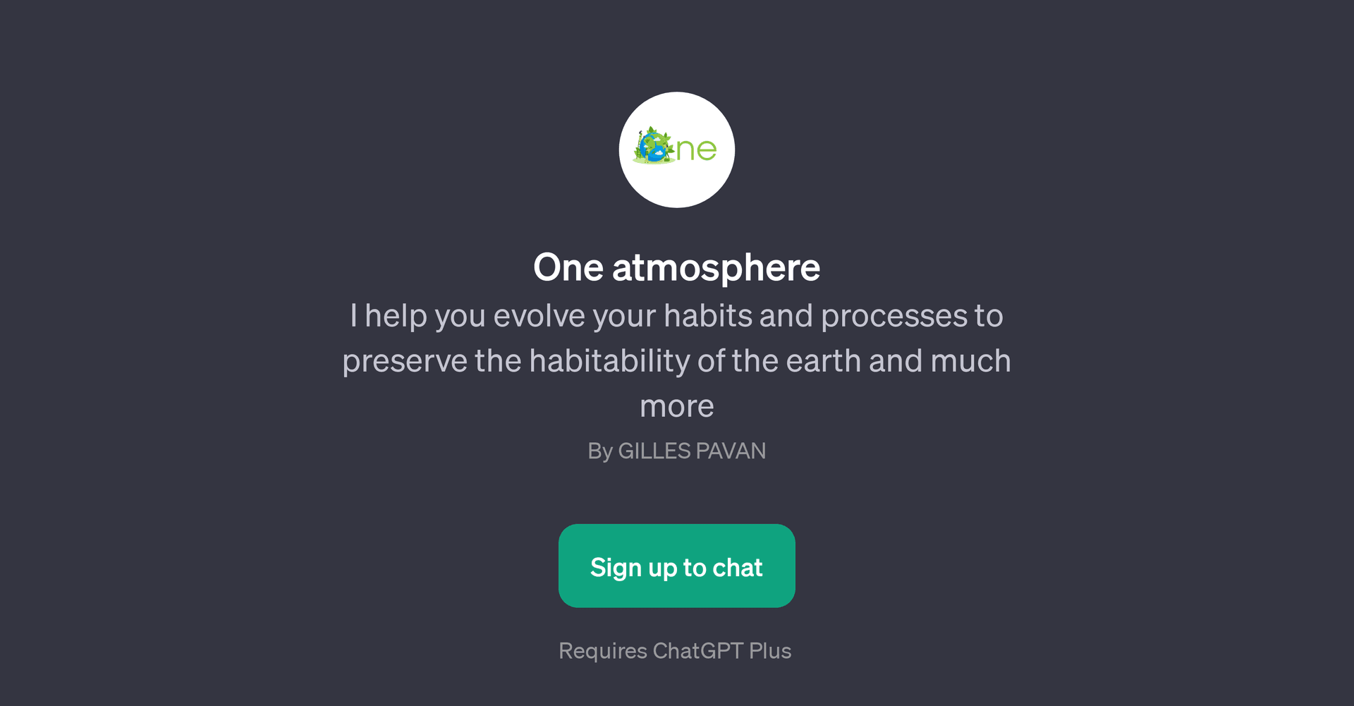 One Atmosphere