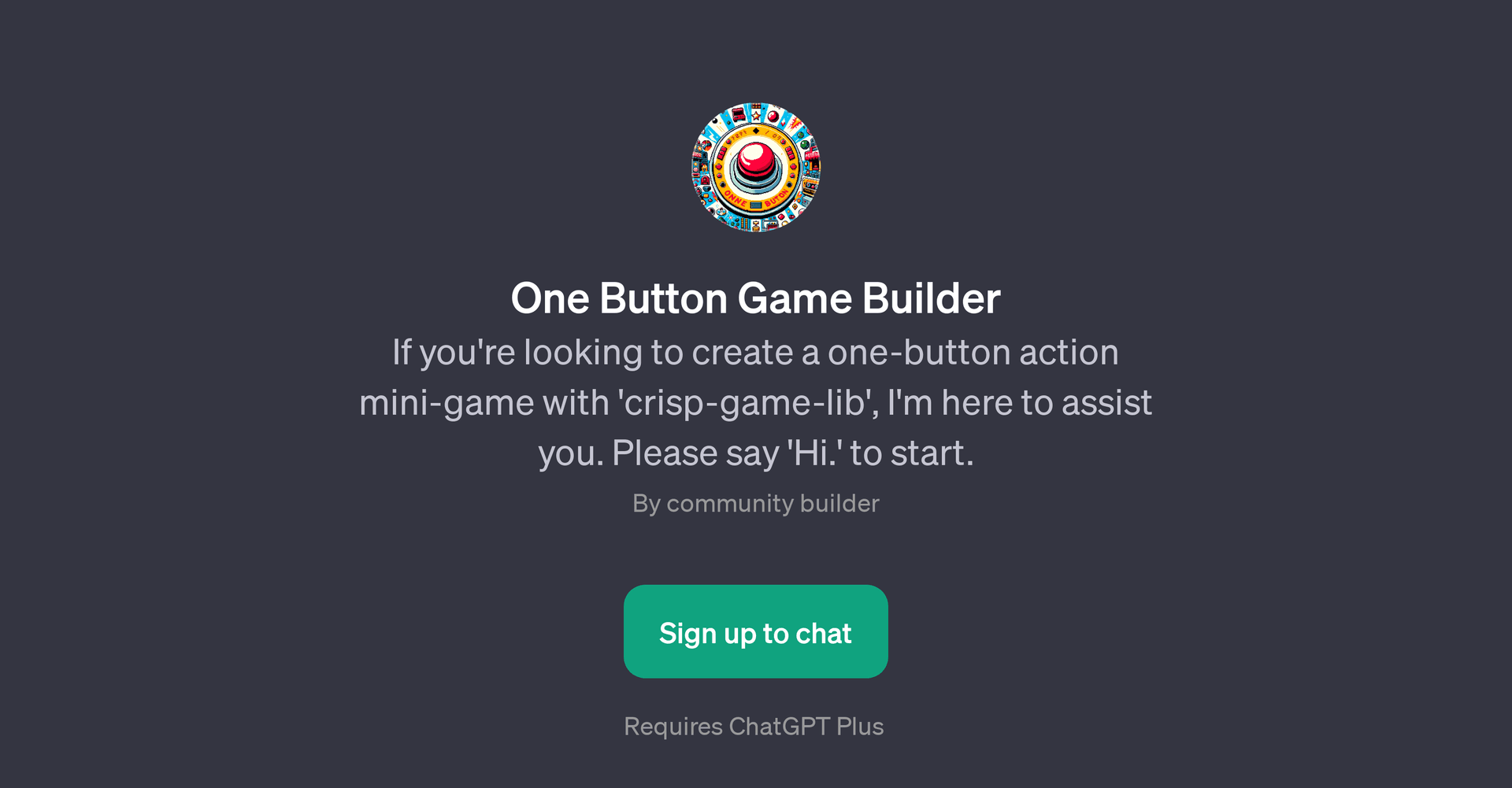 One Button Game Builder