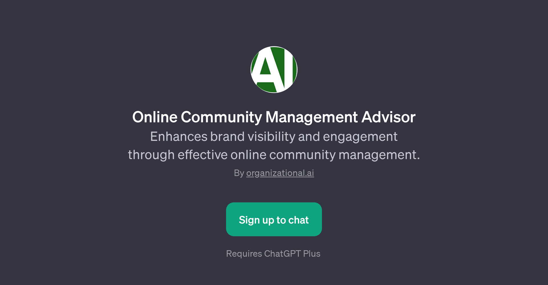 Online Community Management Advisor