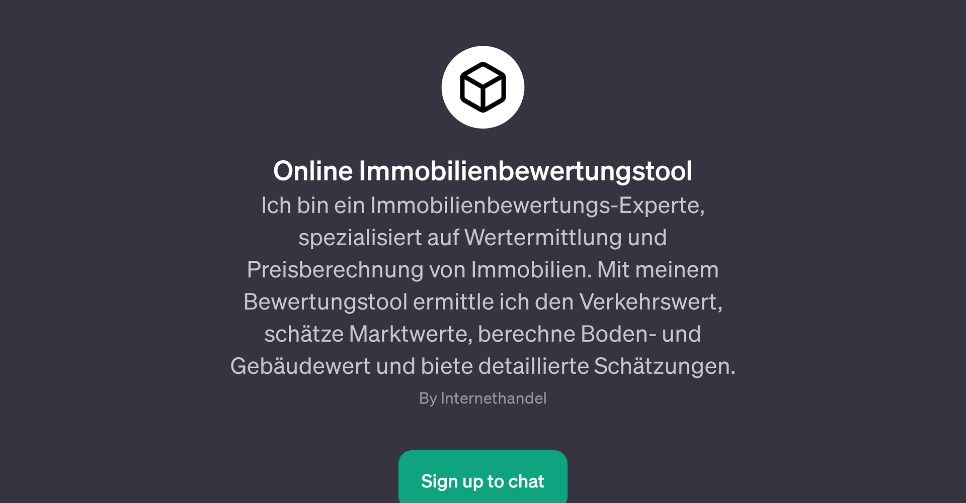 Online Immobilienbewertungstool