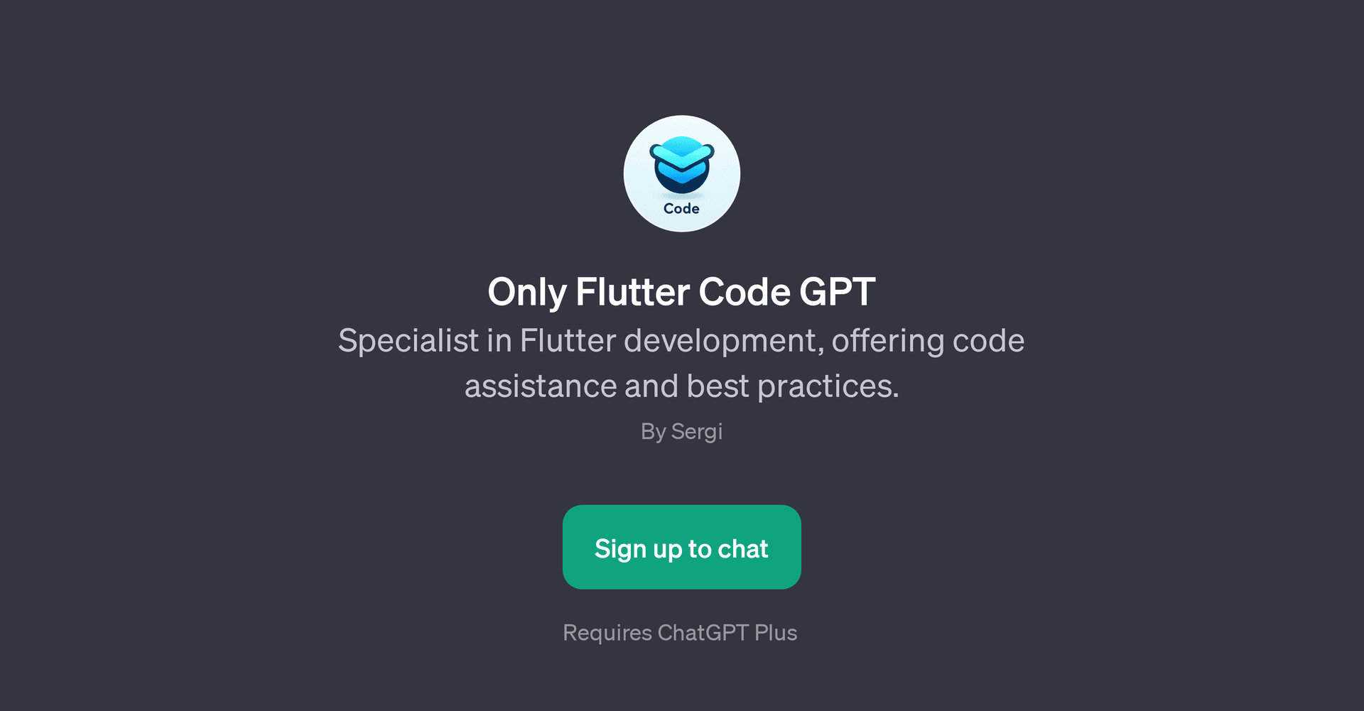 Only Flutter Code GPT