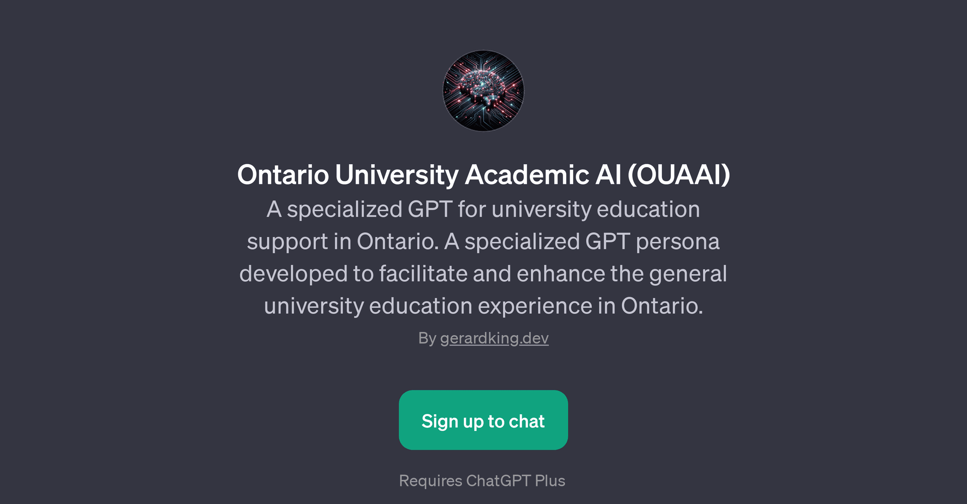 Ontario University Academic AI (OUAAI)