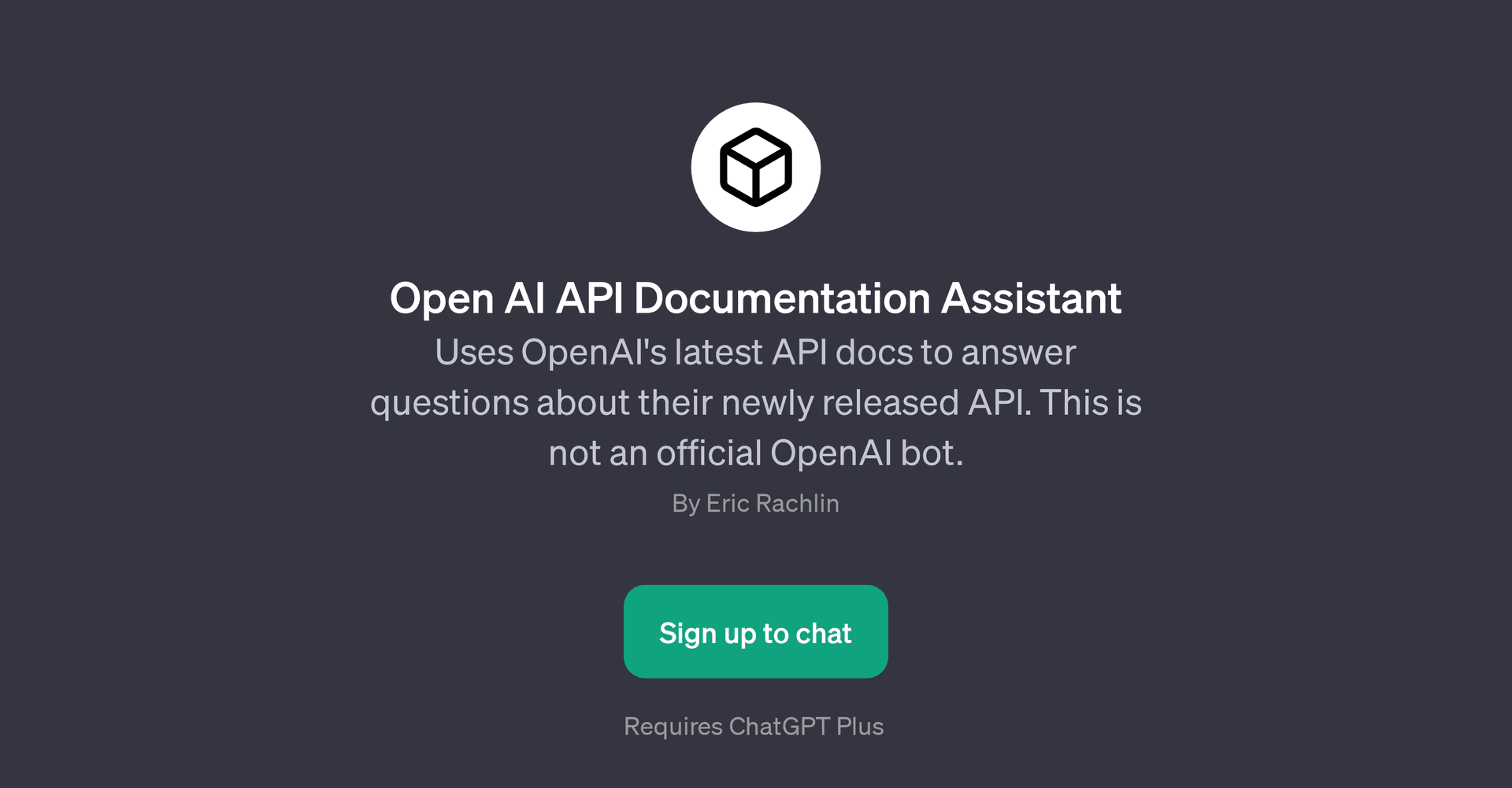 Open AI API Documentation Assistant