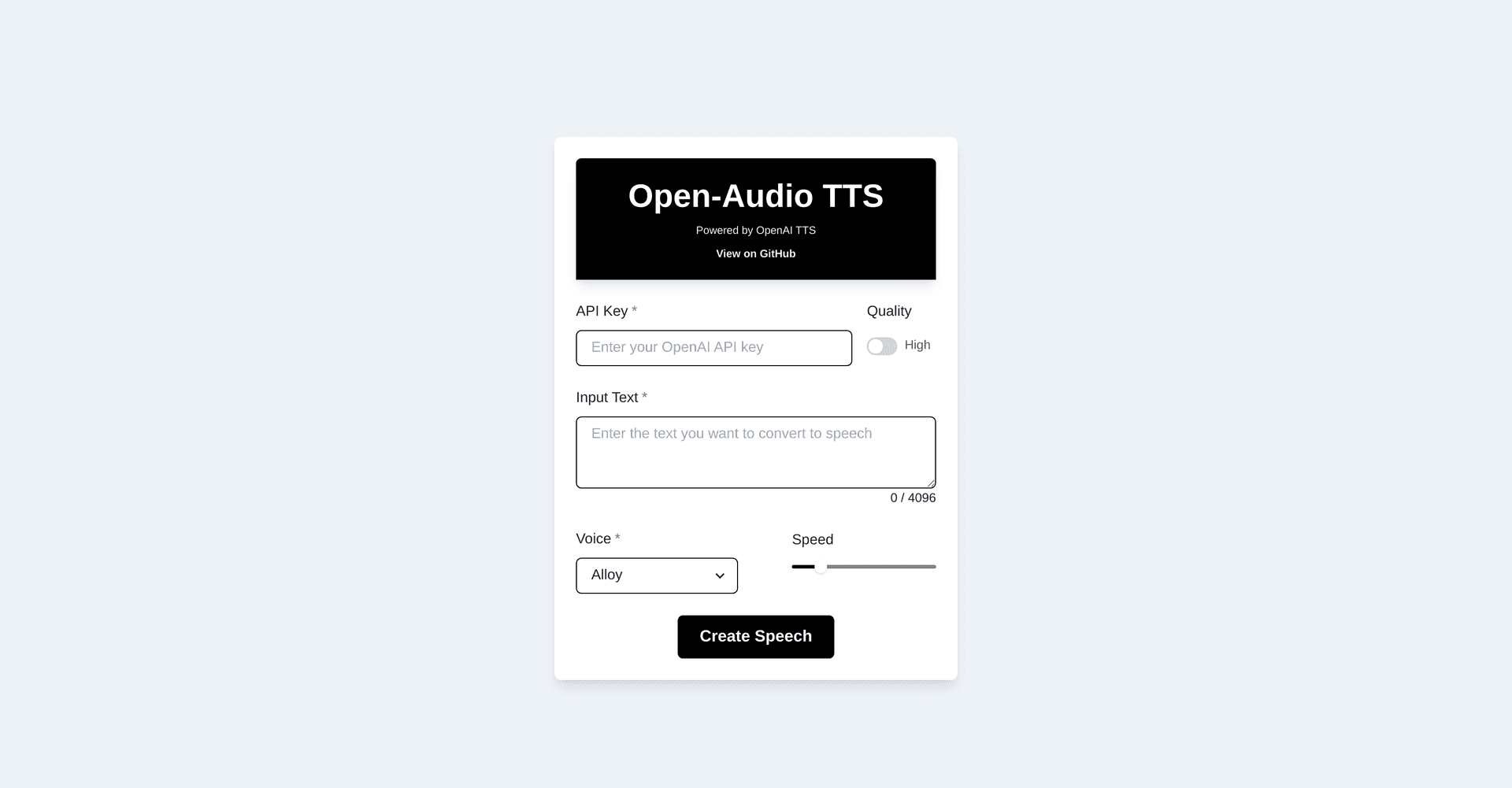Open-Audio TTS